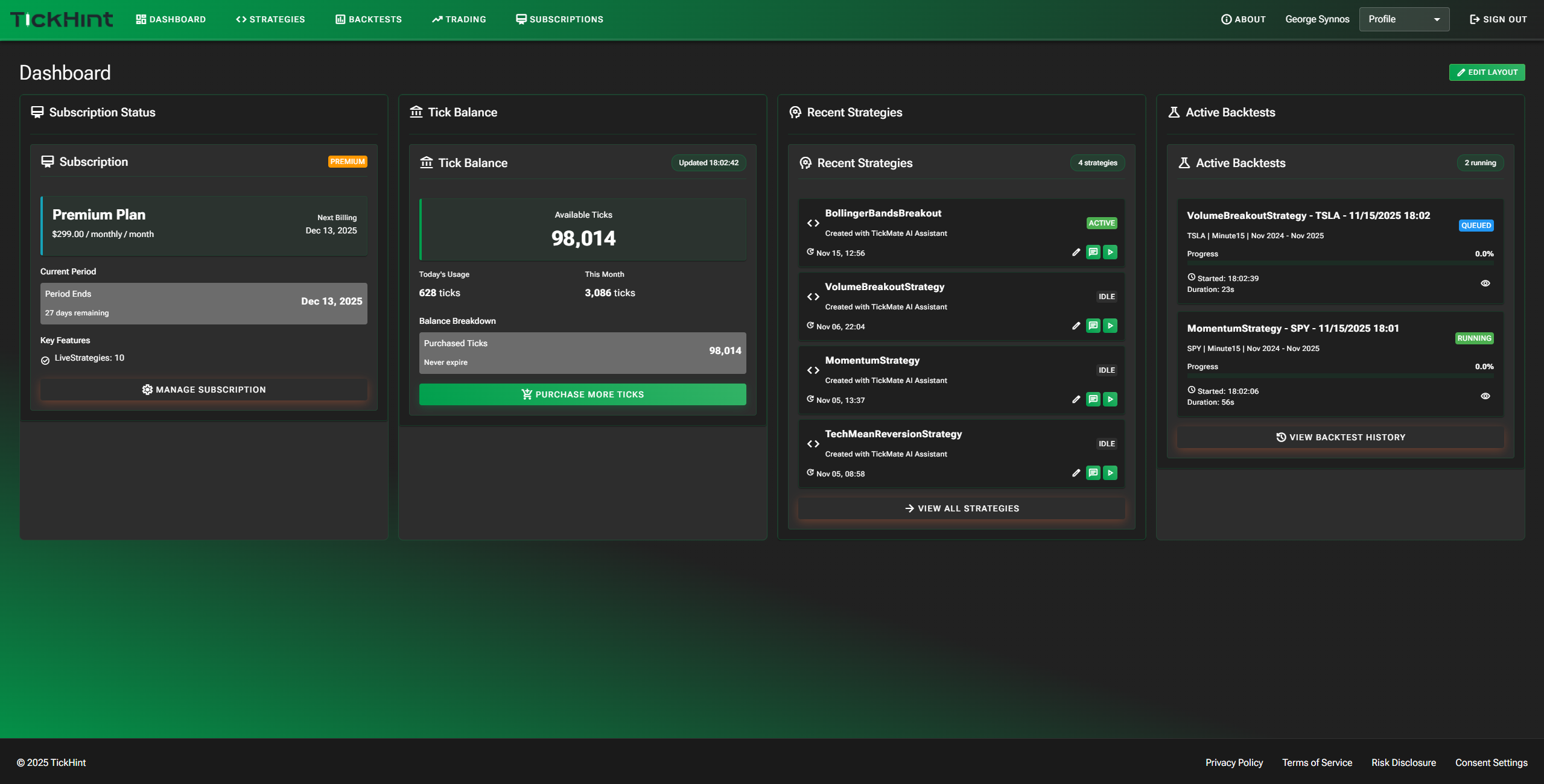 Screenshot 3 of TickHint - Professional Algo Trading Pla