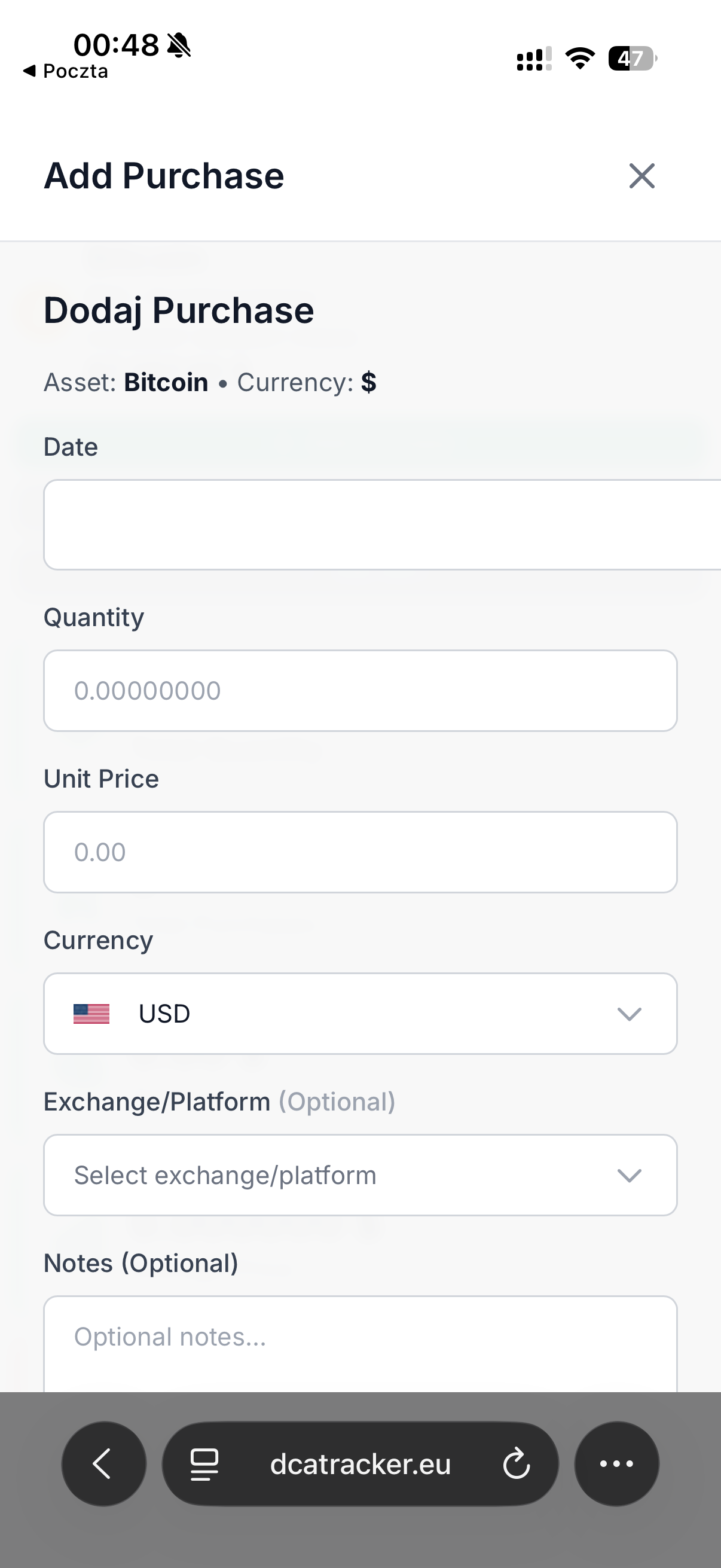 Screenshot 5 of DCA Tracker