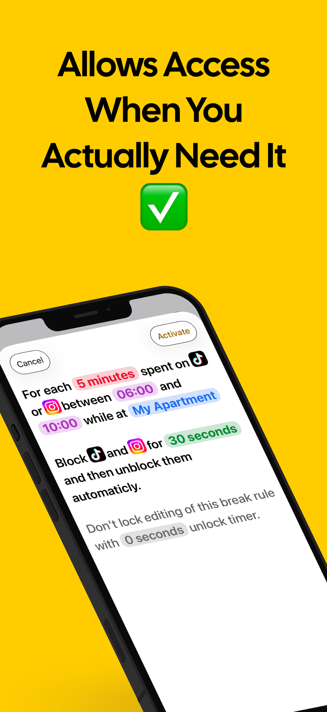 Screenshot 3 of ScrollBump - iOS Doomscroll Break App
