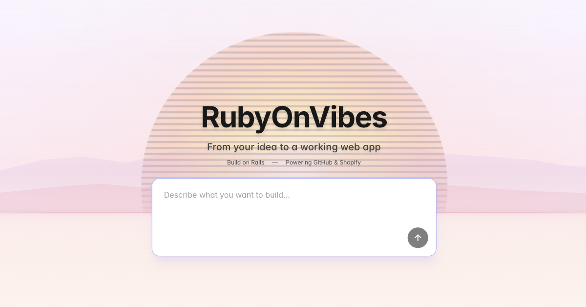 Screenshot 1 of RubyOnVibes
