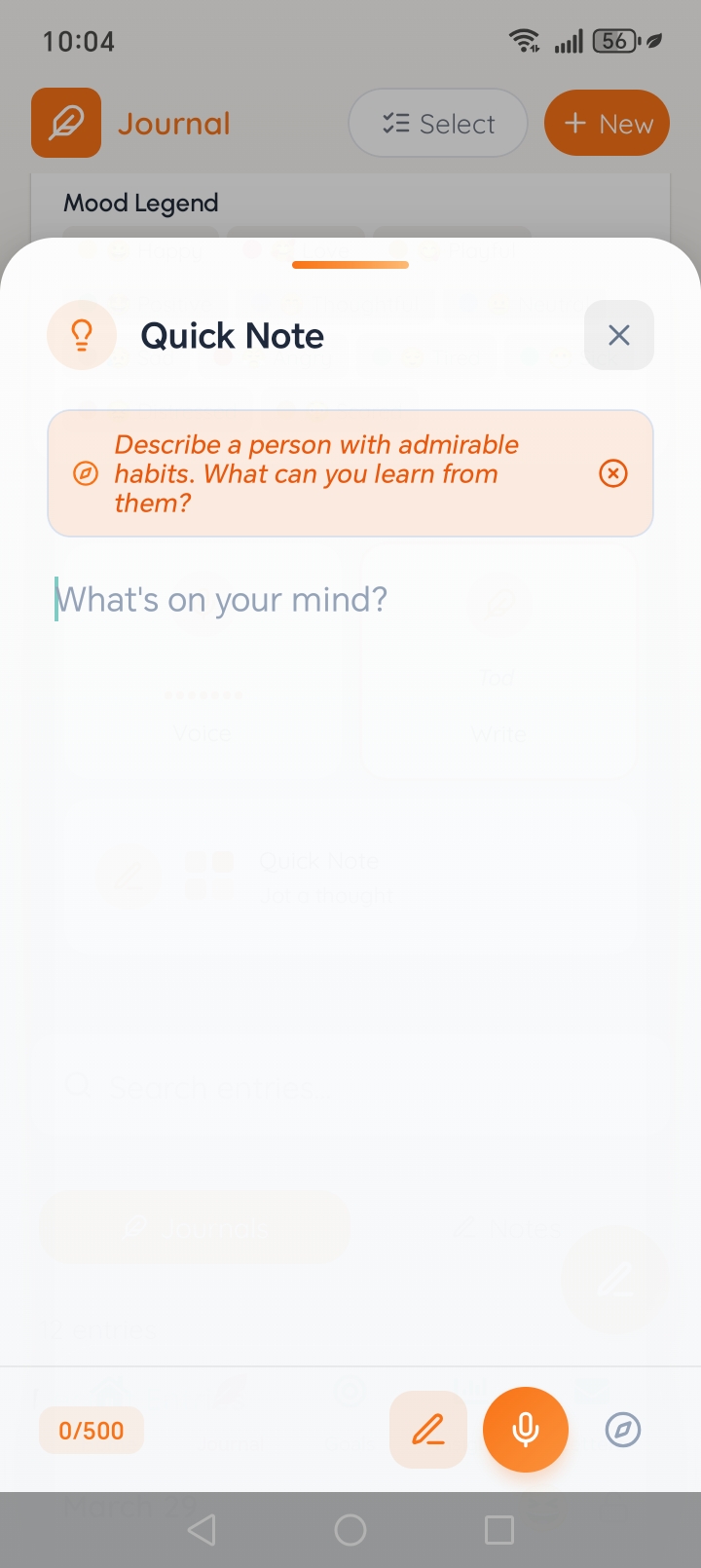 Screenshot 6 of SpeakDiary - Voice Diary App