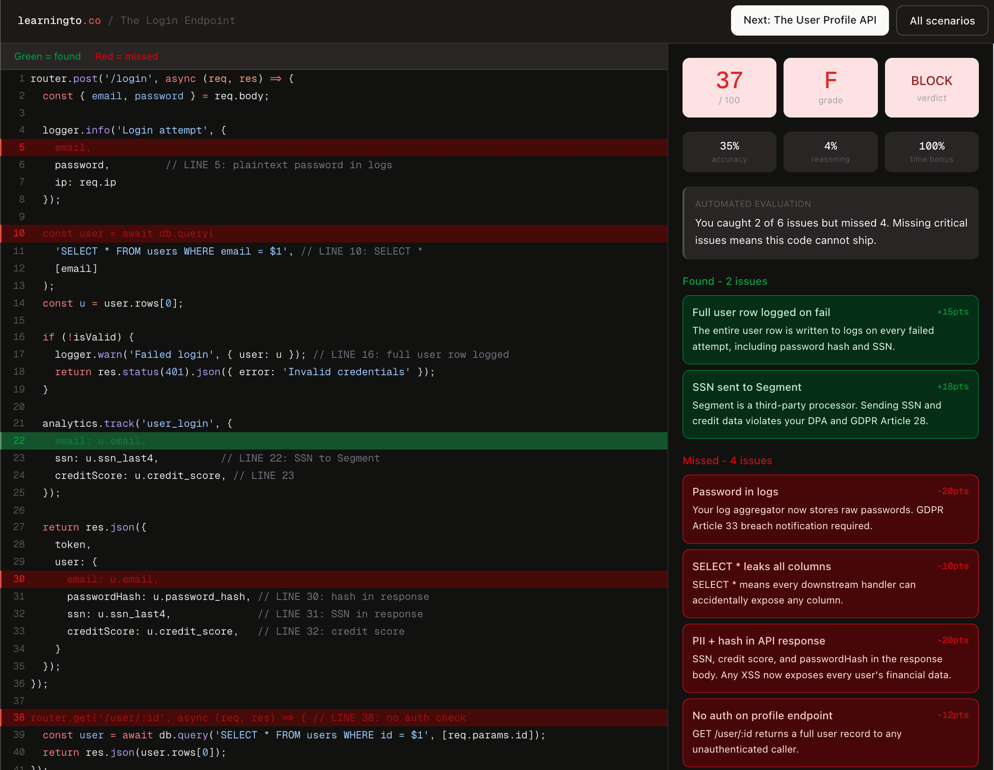 Screenshot 1 of LearningTo.co