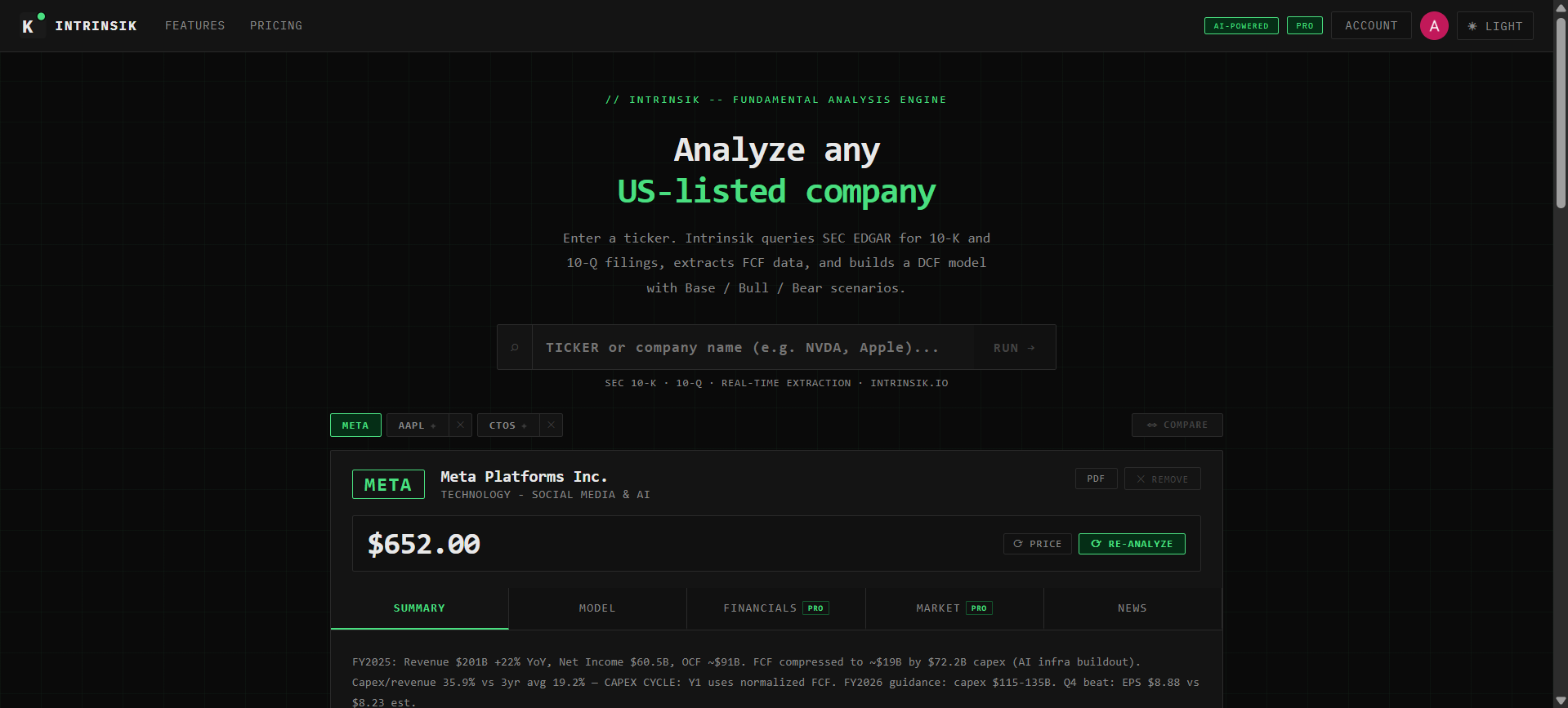 Screenshot 1 of intrinsik