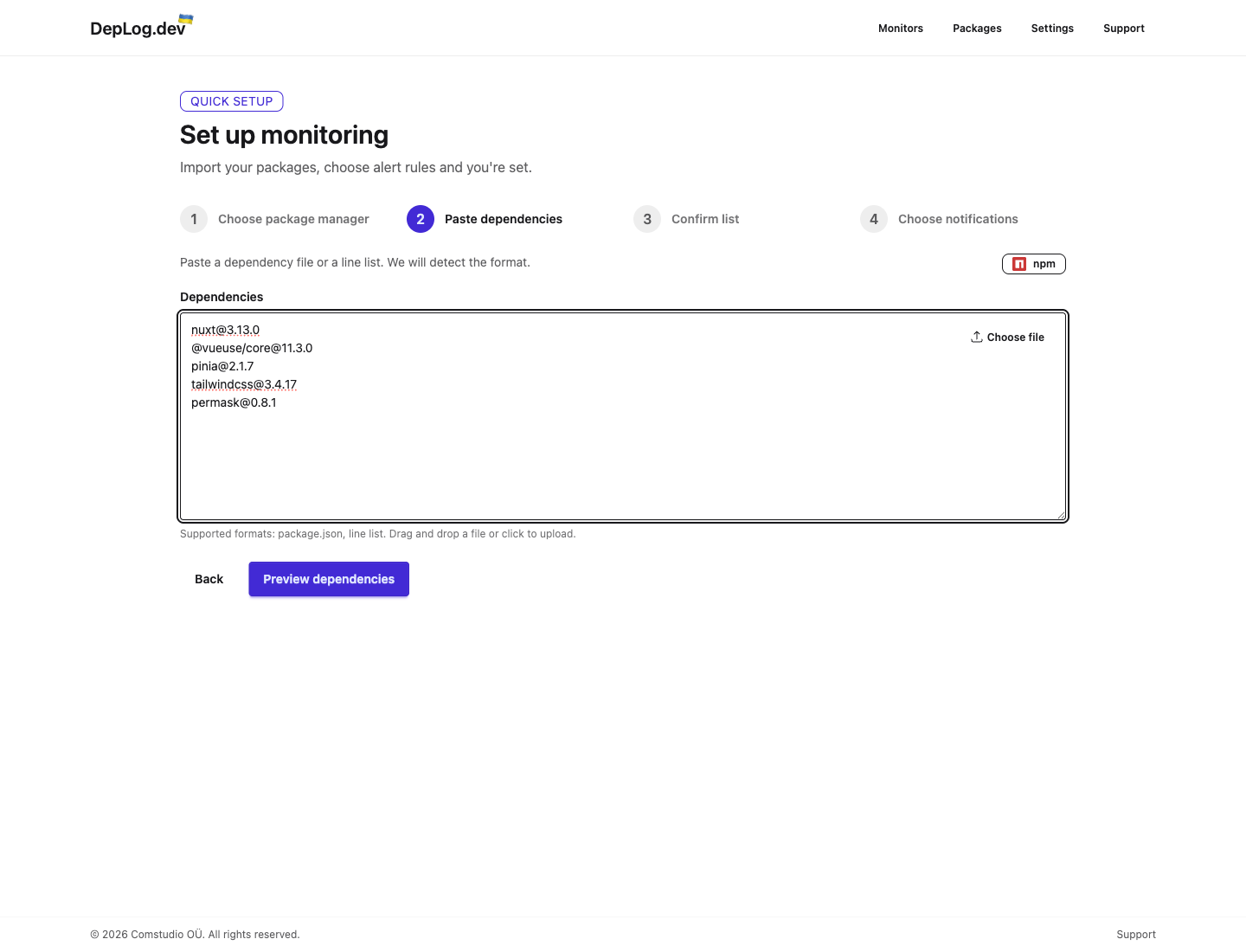 Screenshot 3 of DepLog