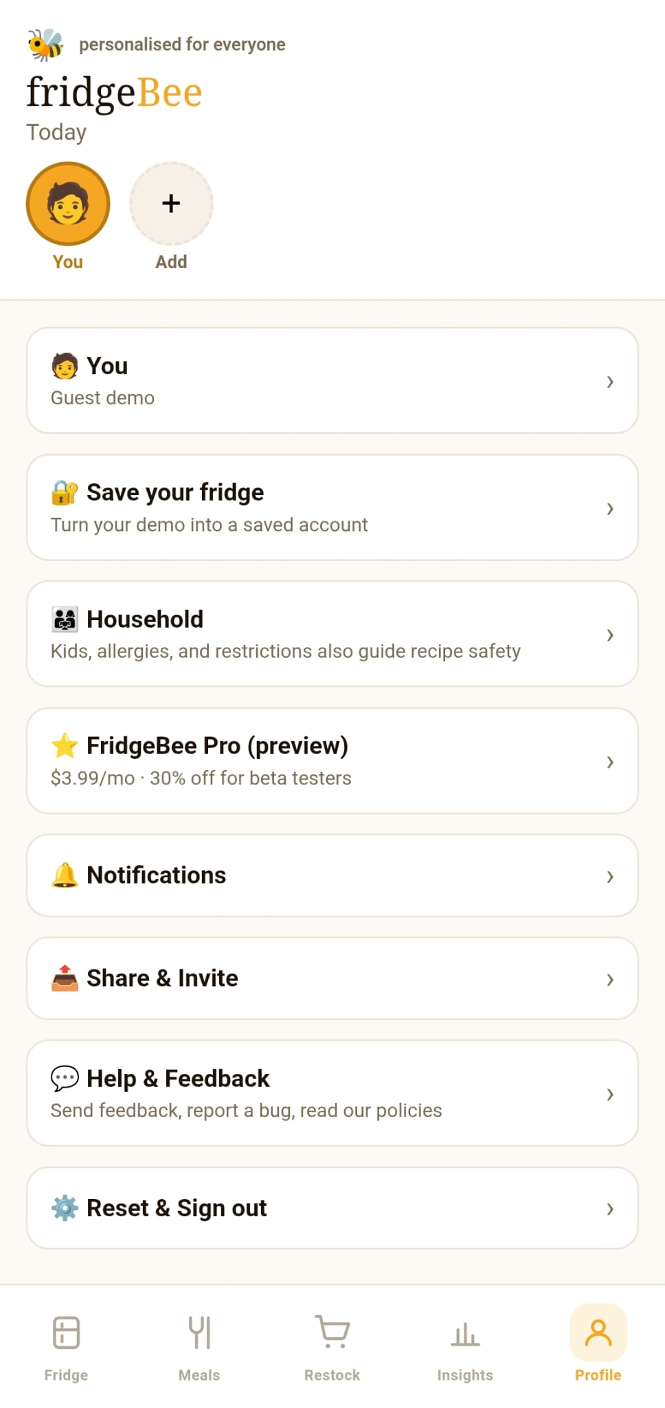 Screenshot 3 of FridgeBee