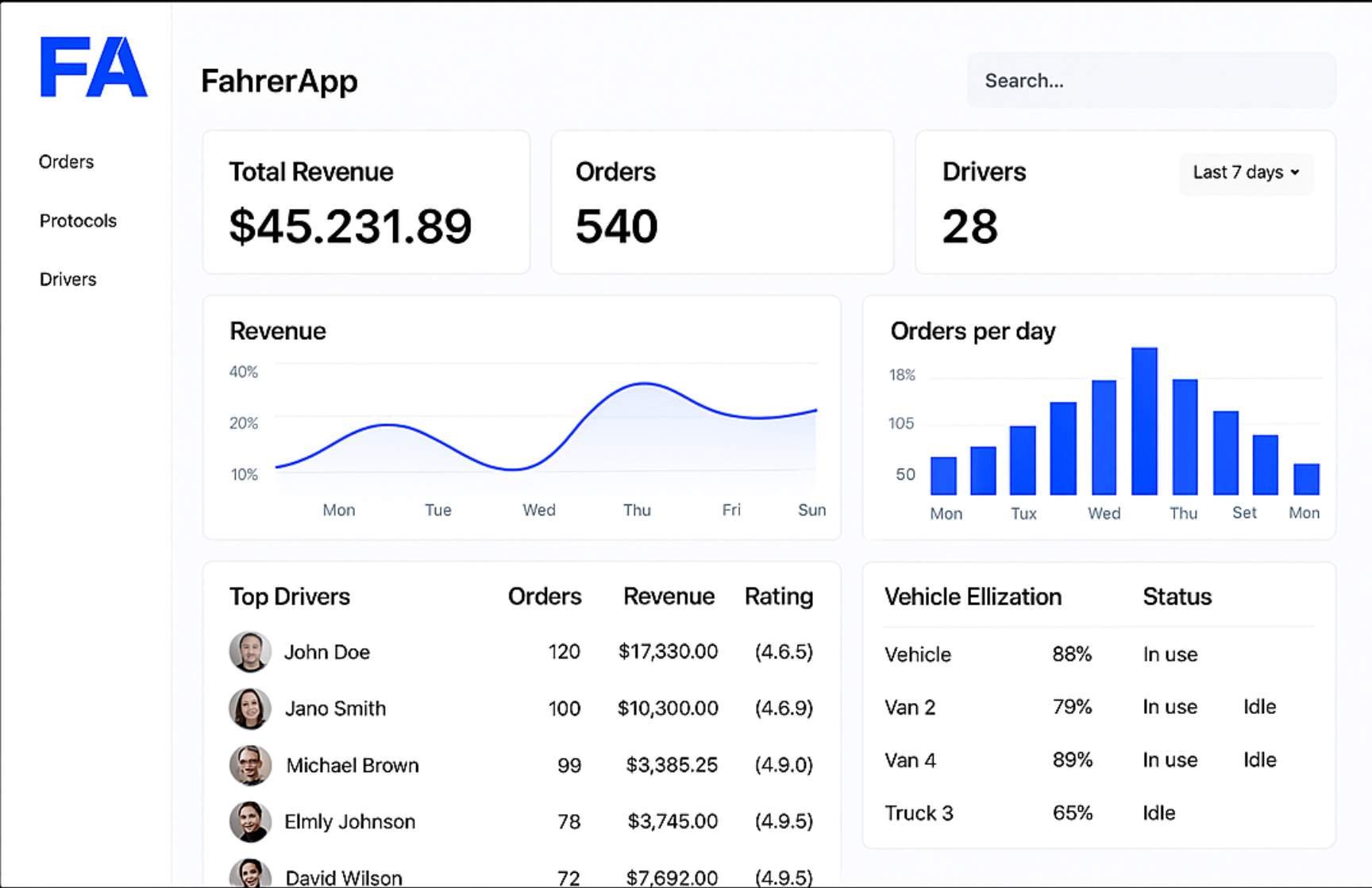 Screenshot 1 of FahrerApp
