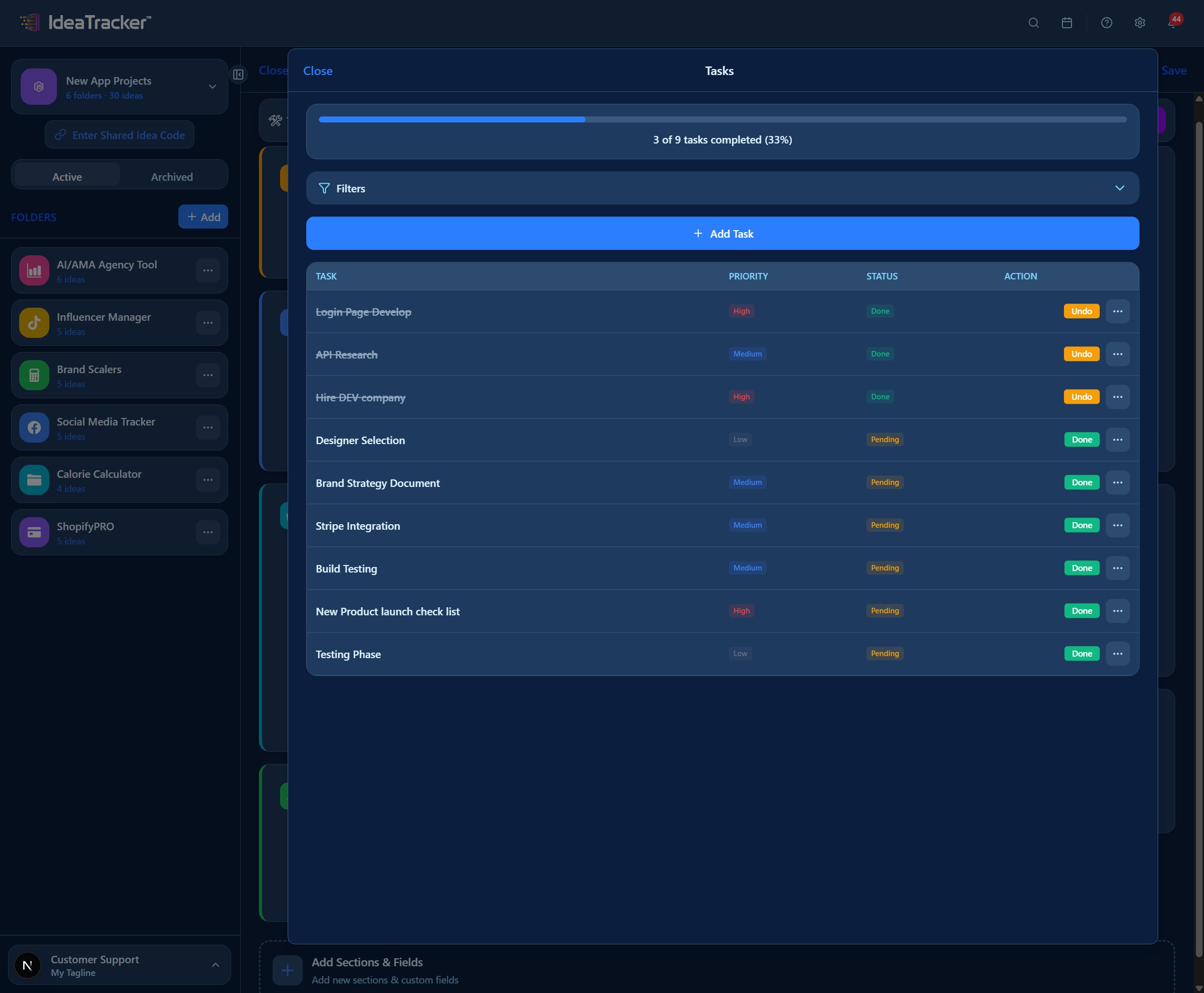 Screenshot 5 of IdeaTracker