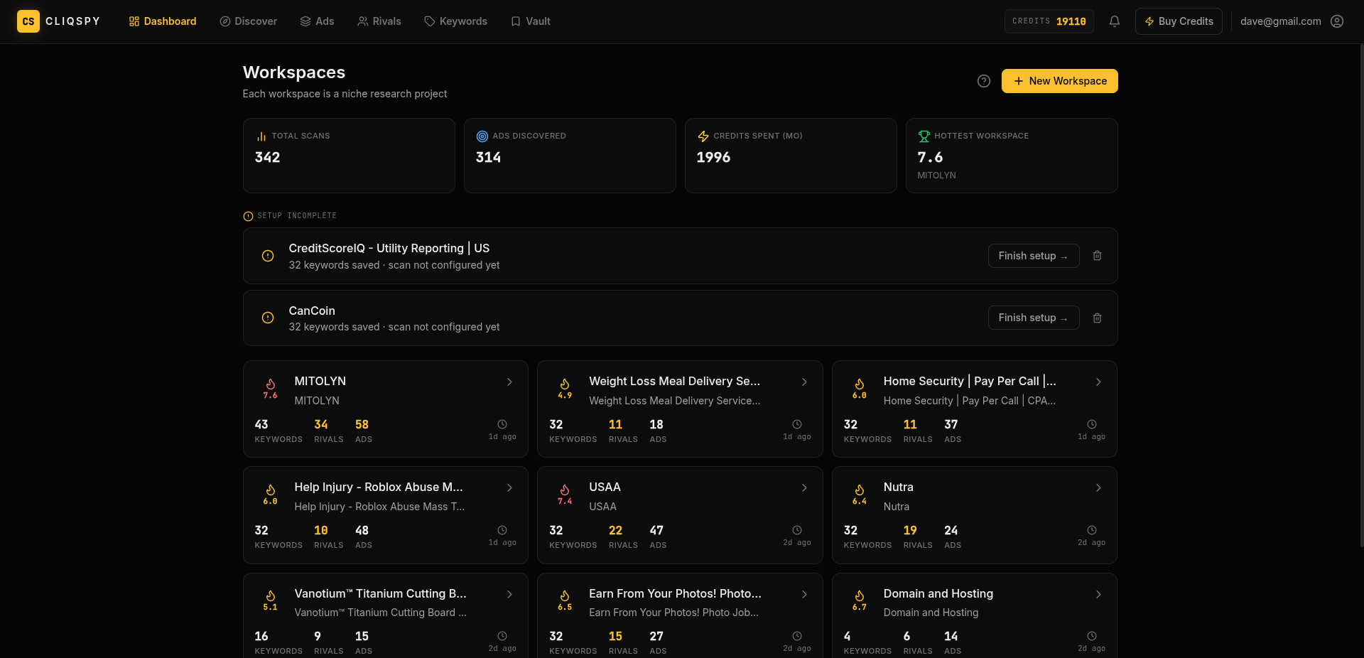 Screenshot 1 of CliqSpy