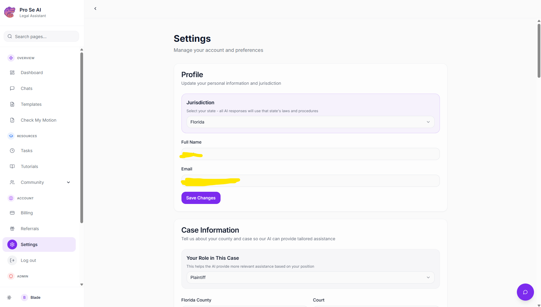 Screenshot 3 of Pro Se AI (Legal Assistant)