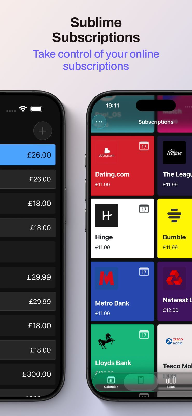 Screenshot 1 of Sublime Subscription Manager