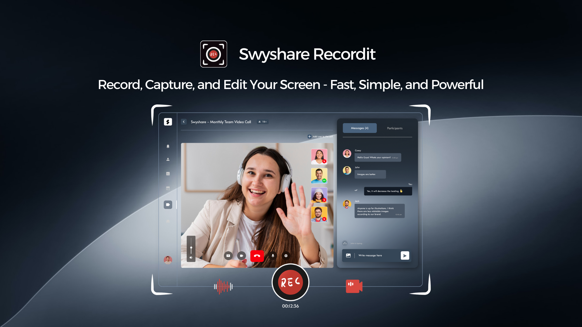 Screenshot 1 of Swyshare Recordit