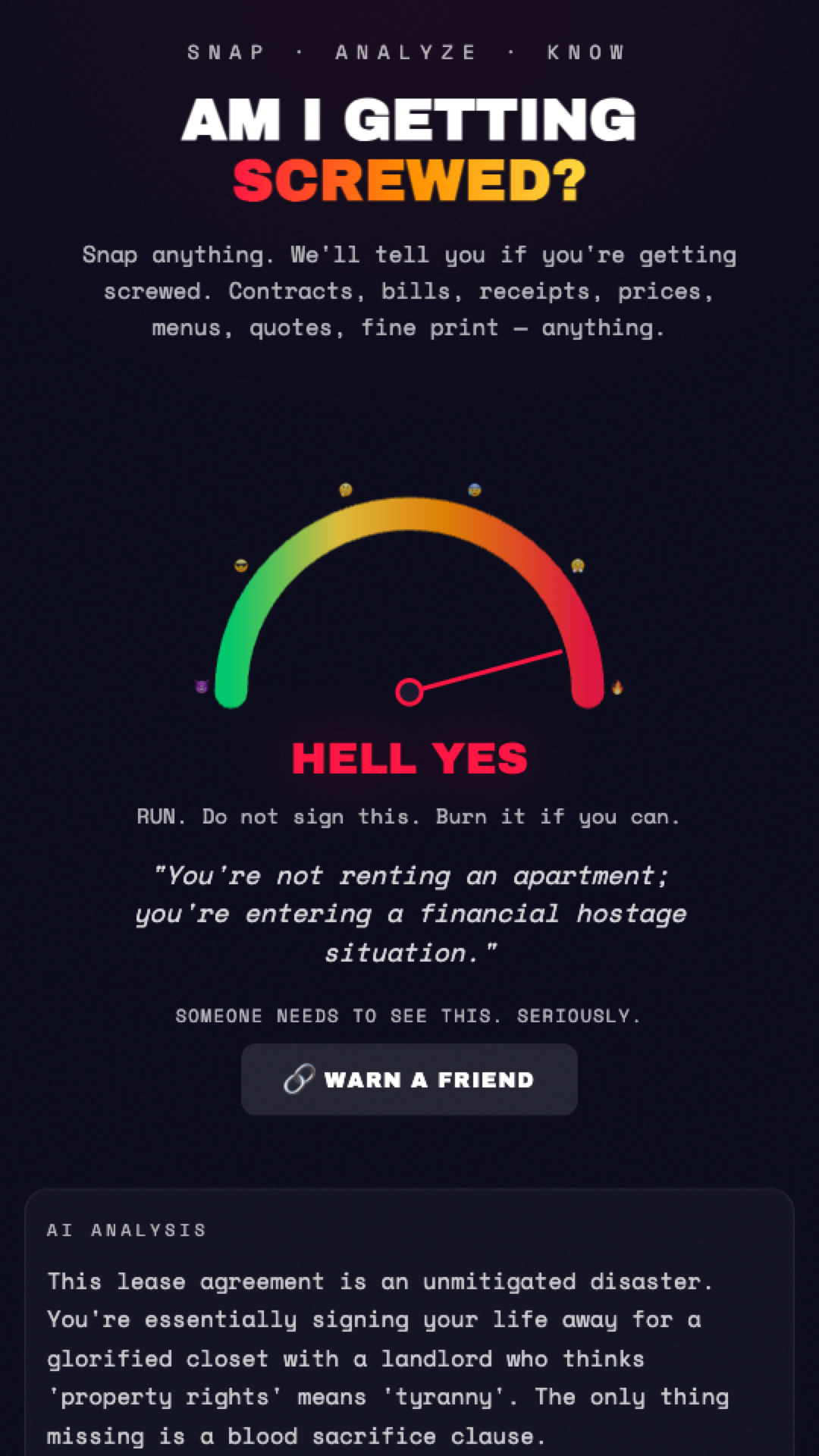 Screenshot 2 of Am I Getting Screwed?