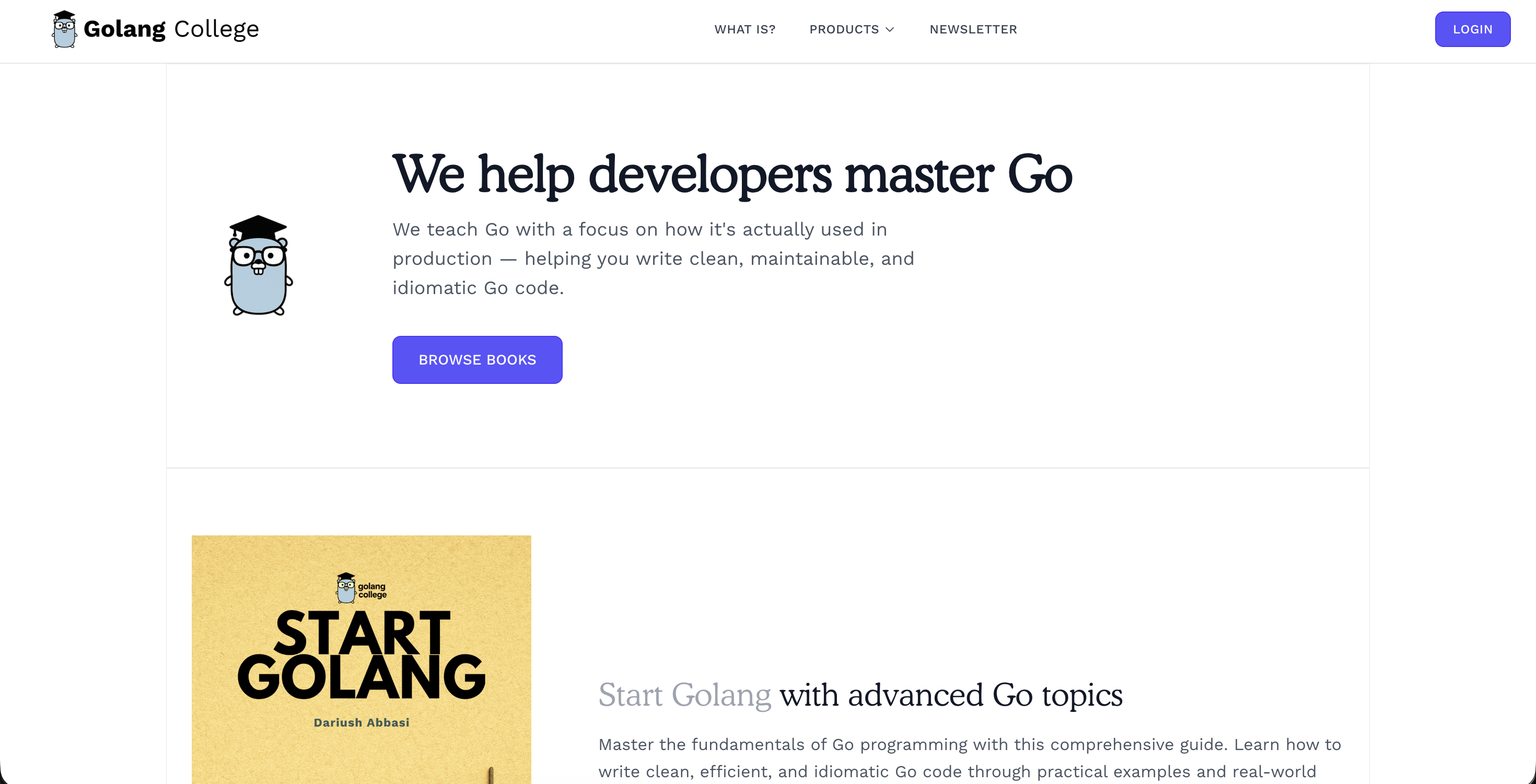 Screenshot 2 of Golang College