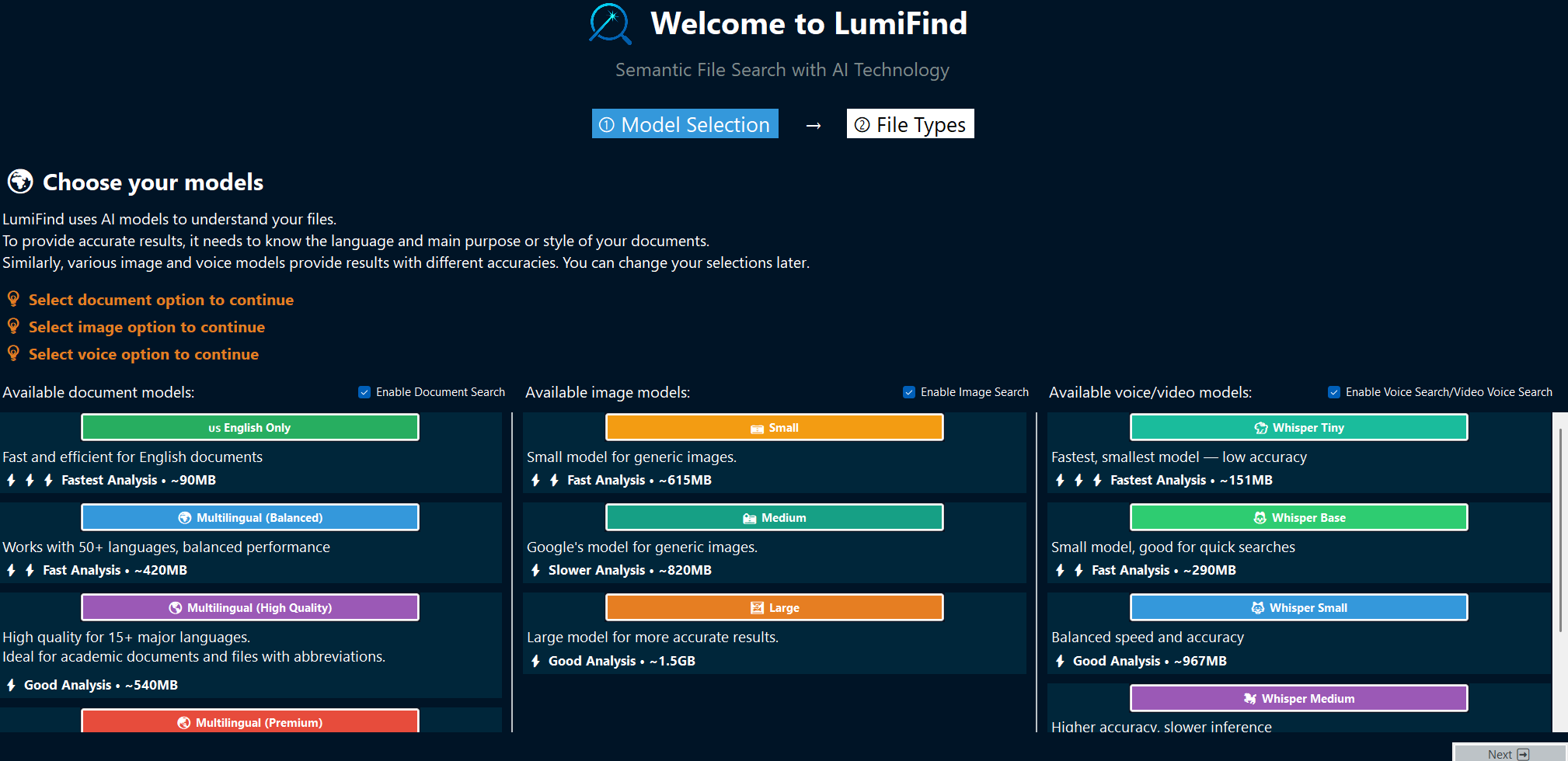 Screenshot 2 of LumiFind - AI-Powered Local File Search