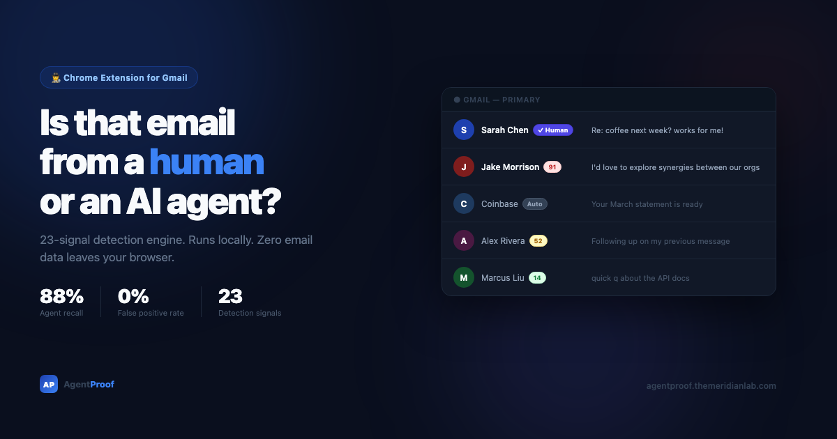 Screenshot 1 of AgentProof
