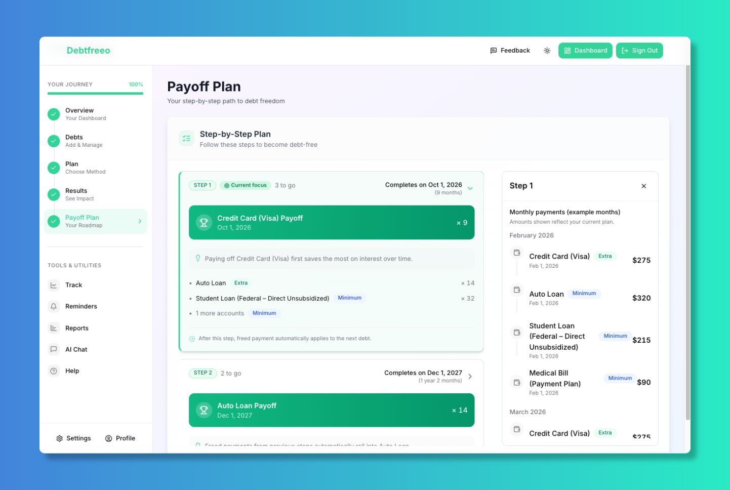 Screenshot 6 of Debtfreeo