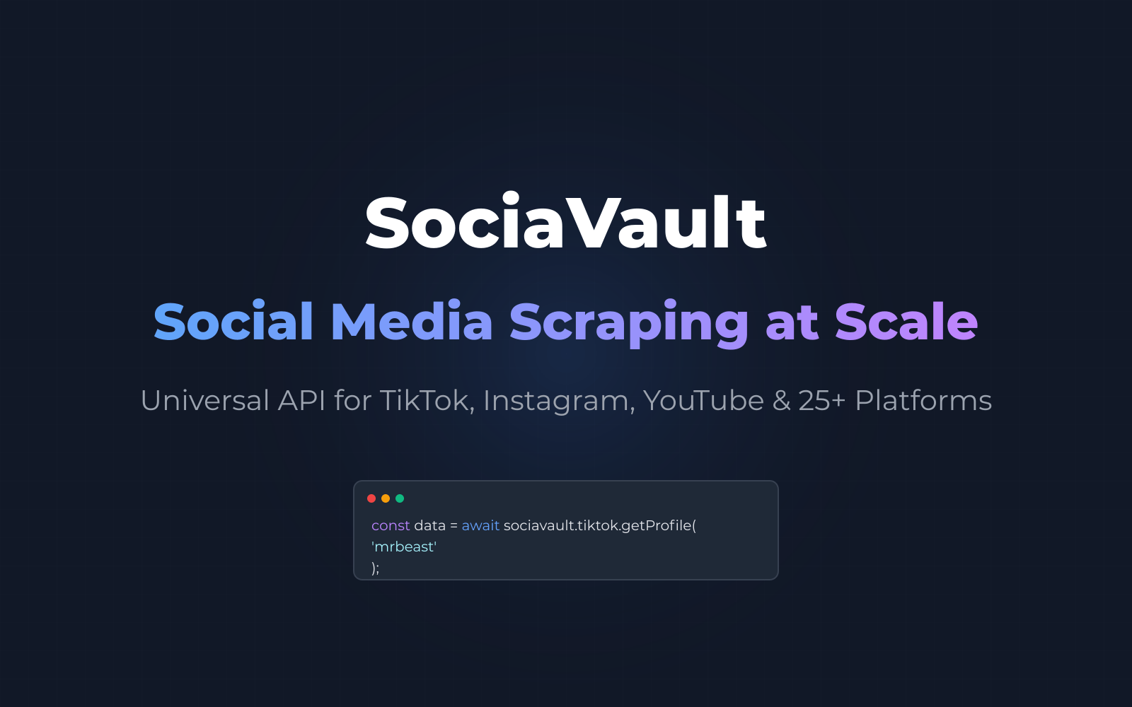 Screenshot 1 of Sociavault