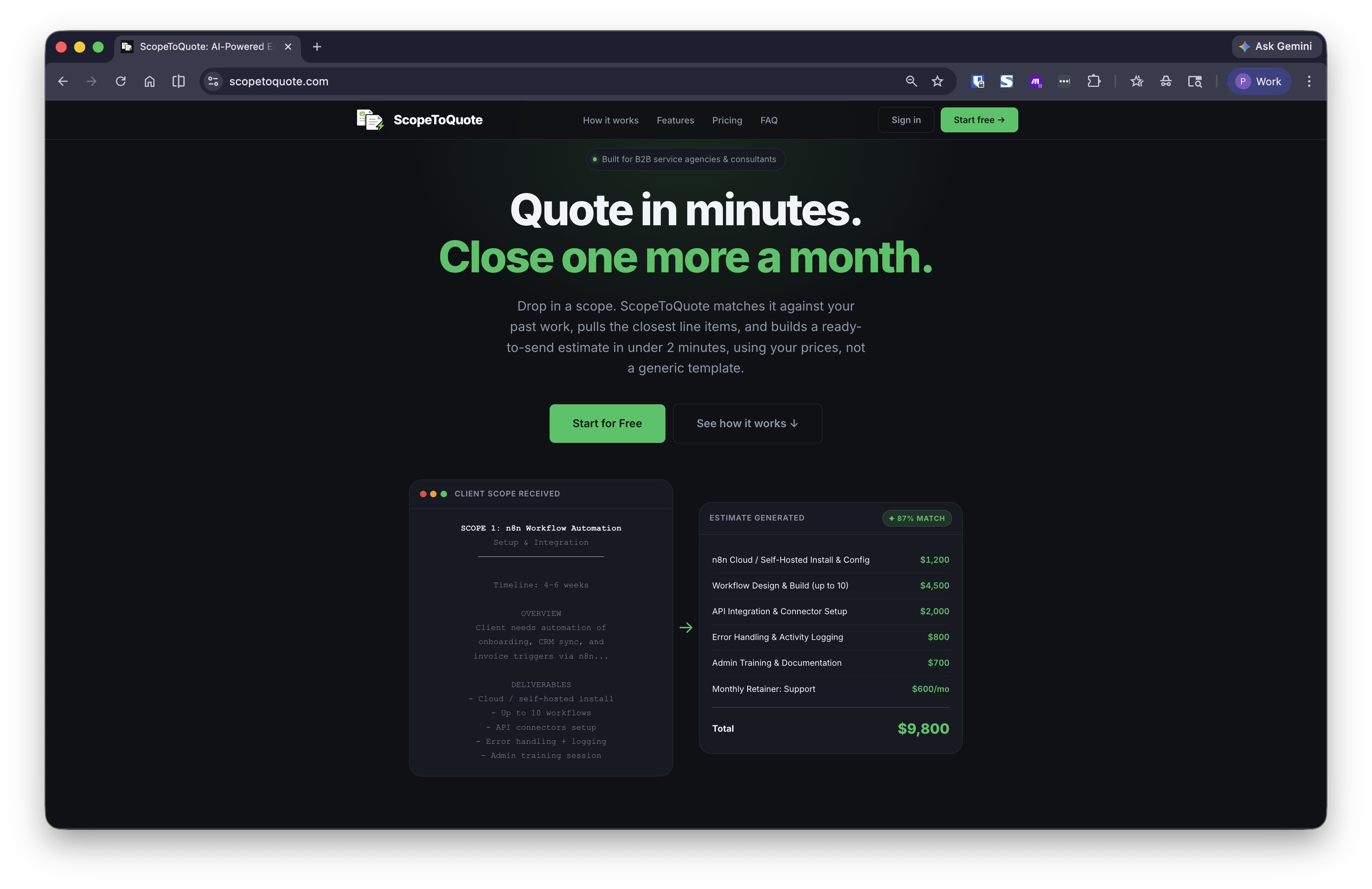 Screenshot 1 of ScopeToQuote