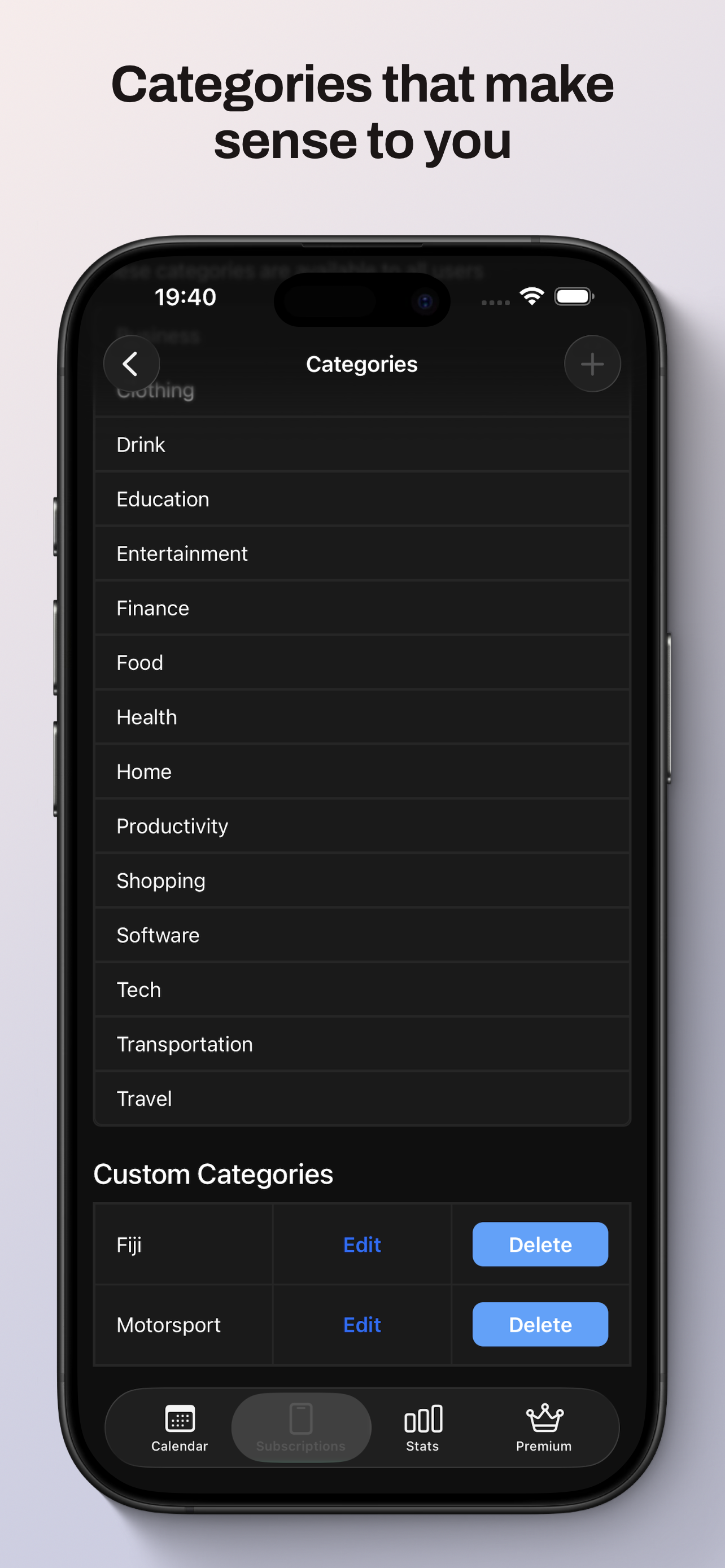 Screenshot 5 of Sublime Subscription Manager