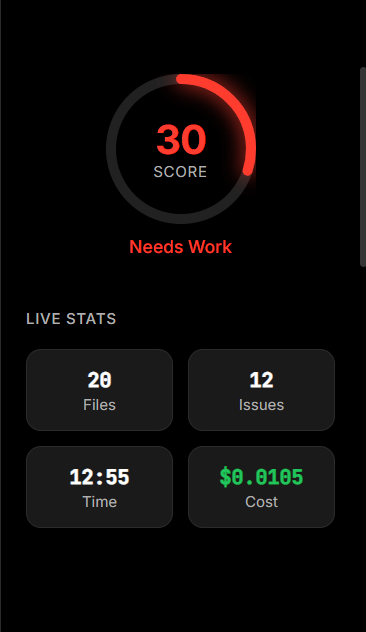 Screenshot 4 of CodeVibes - AI Code Analysis