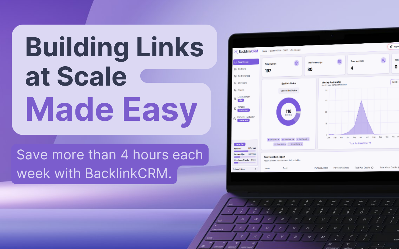 Screenshot 1 of BacklinkCRM
