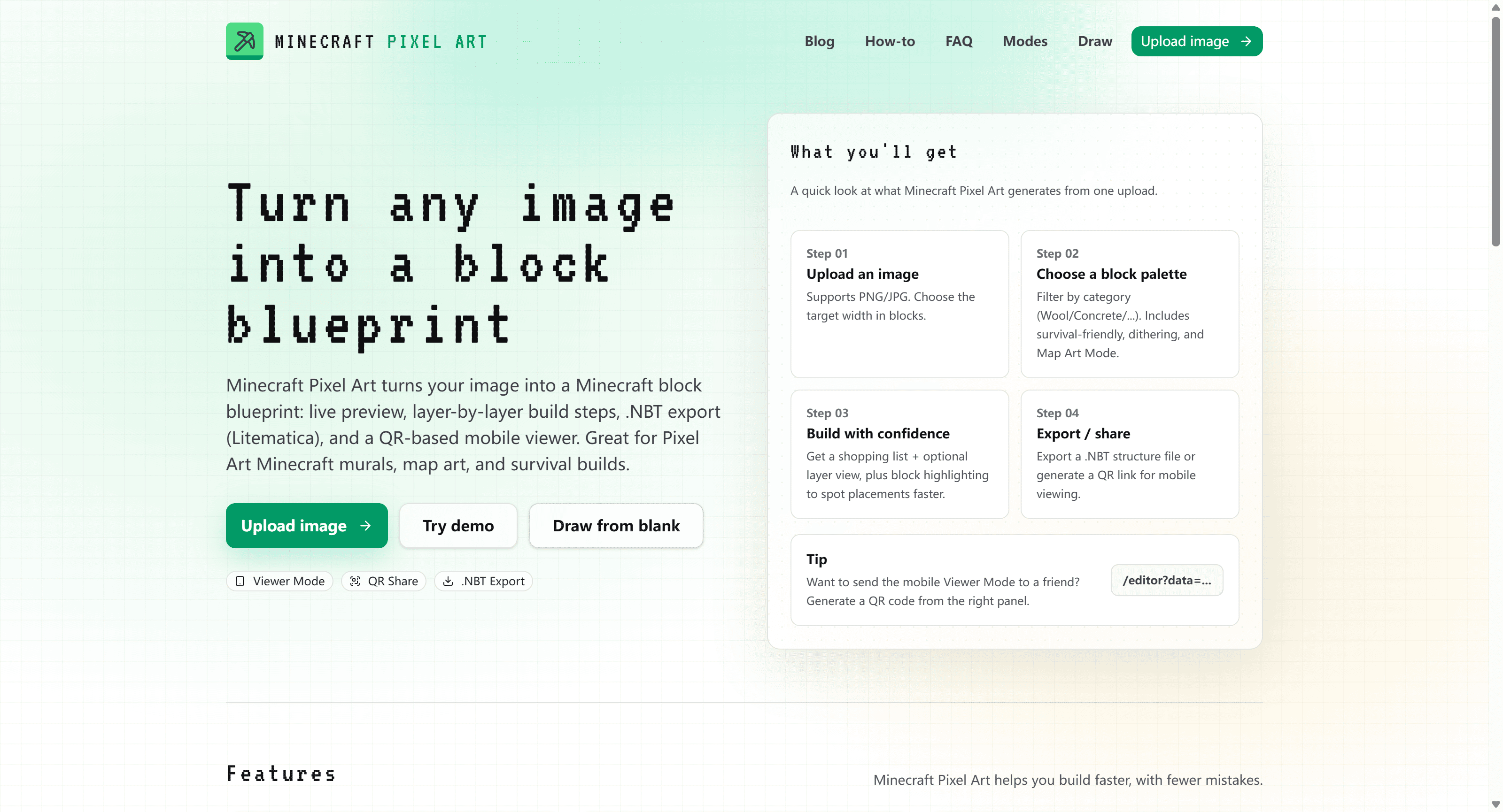 Screenshot 1 of Minecraft Pixel Art