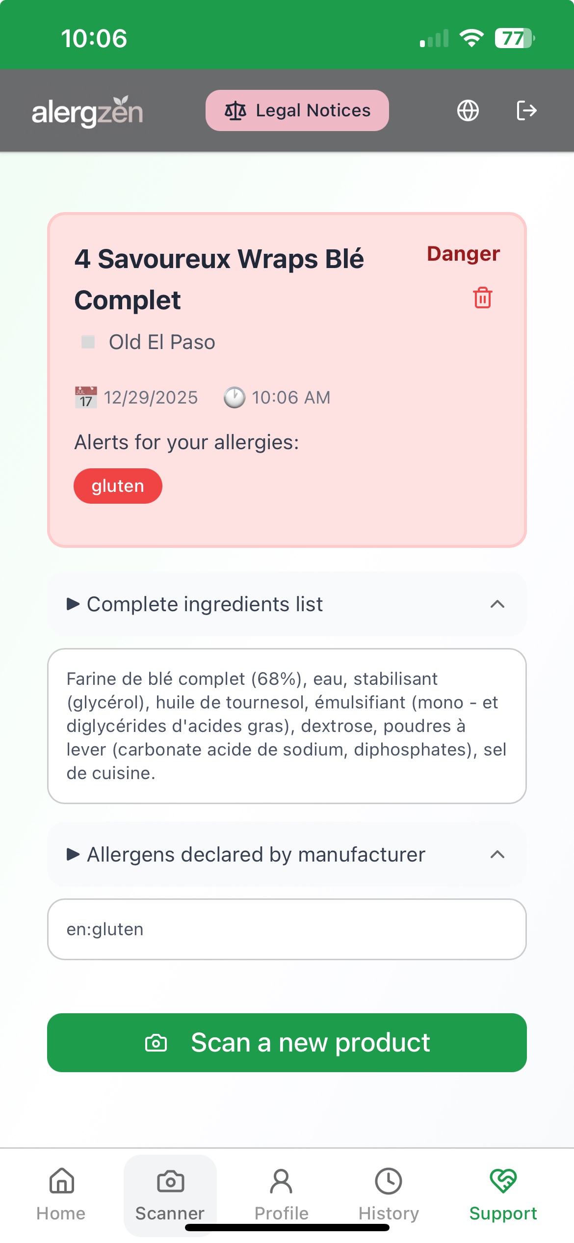 Screenshot 7 of AlergZen - Free Allergen Scanner