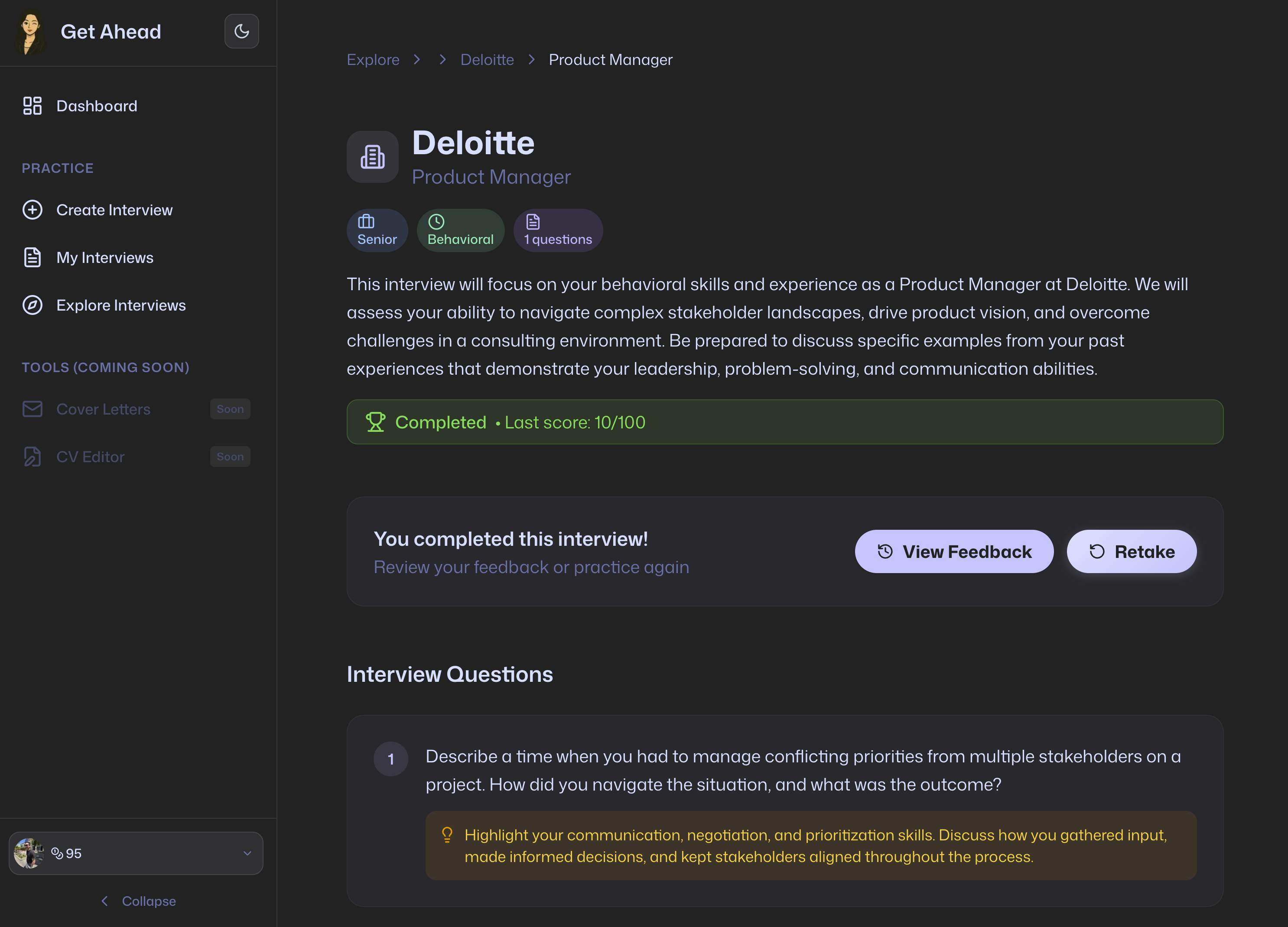 Screenshot 2 of Get Ahead AI