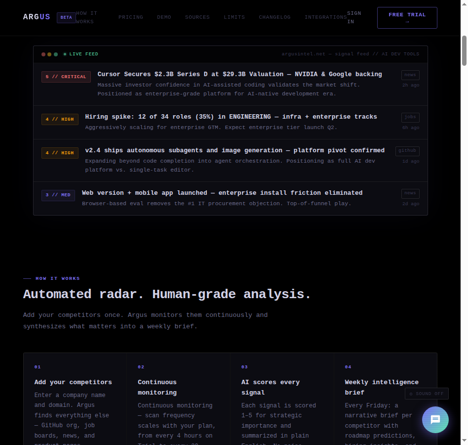 Screenshot 2 of Argus Intel