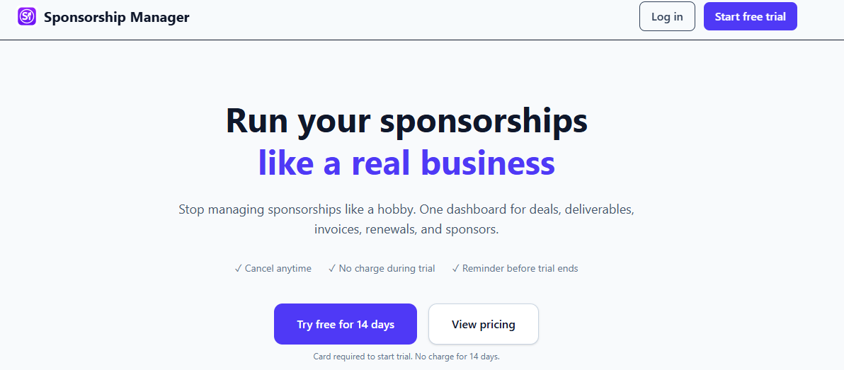 Screenshot 3 of Sponsorship Manager