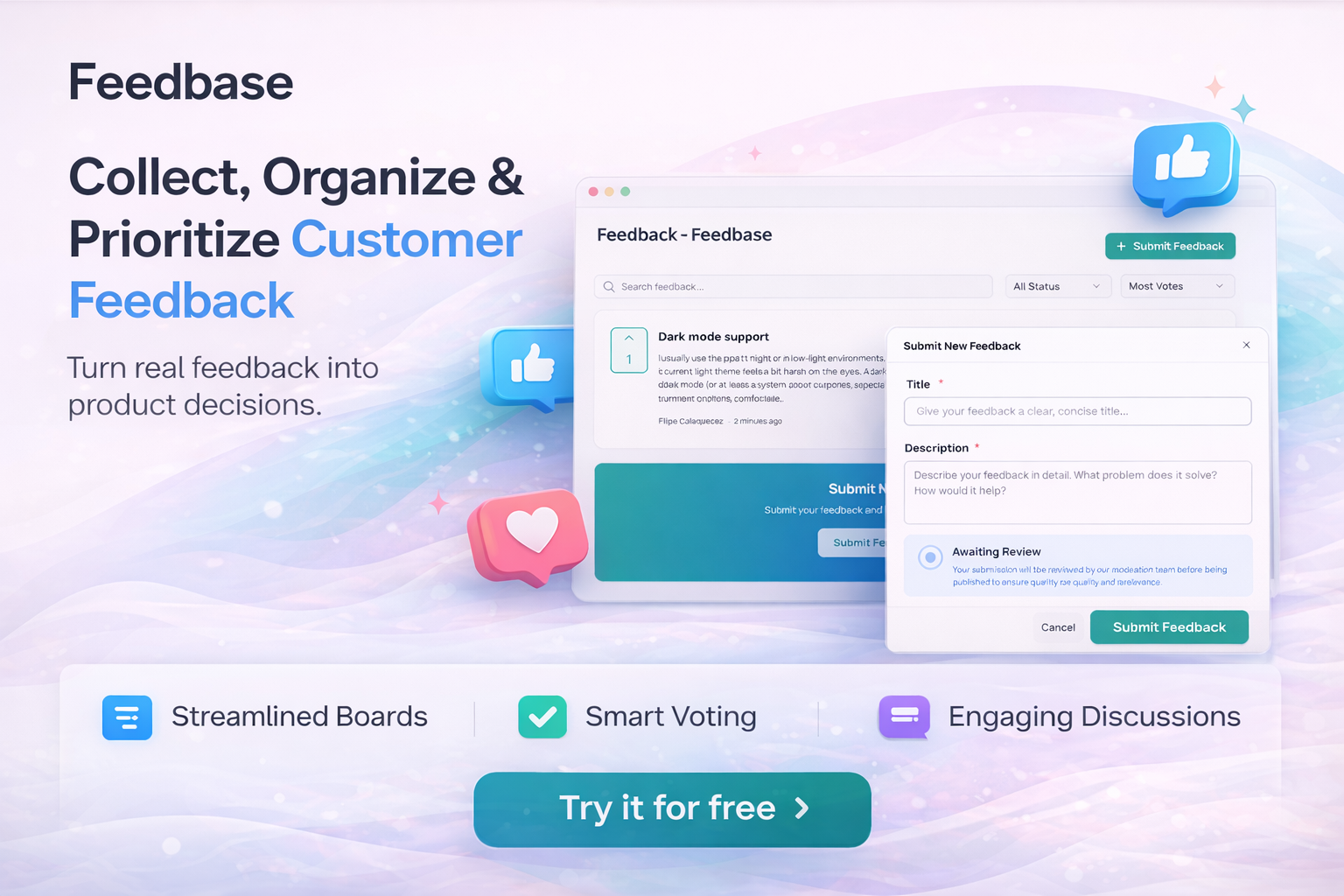 Screenshot 1 of Feedbase