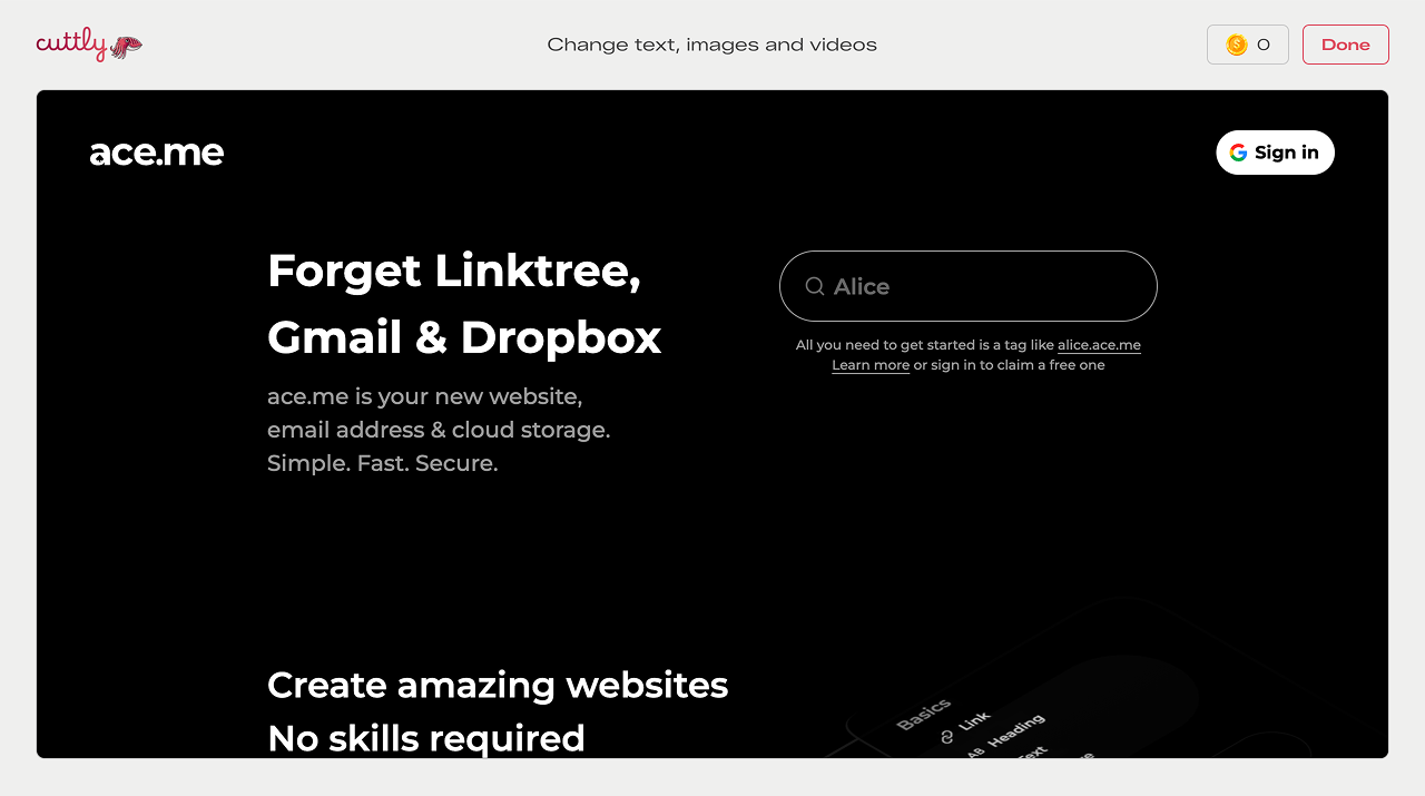 Screenshot 2 of Cuttly