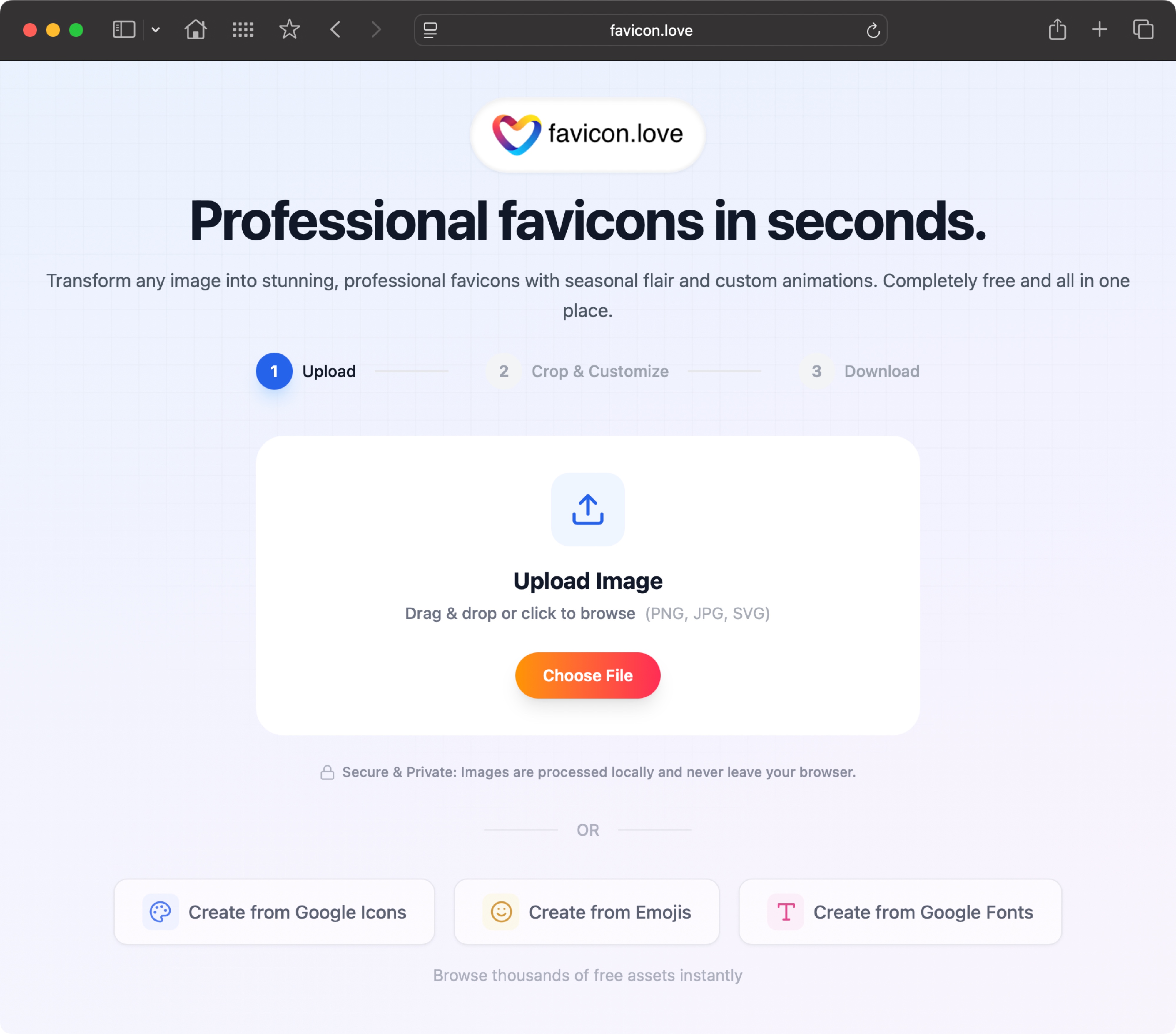 Screenshot 2 of favicon.love
