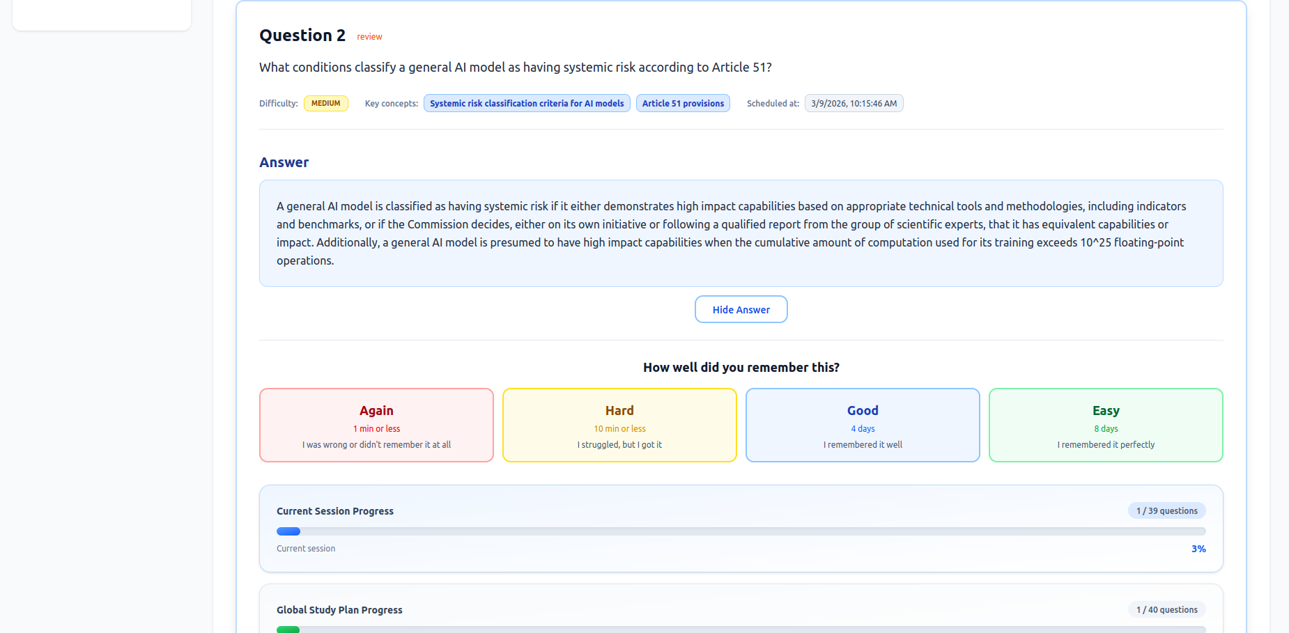 Screenshot 3 of LongTerMemory | AI study platform