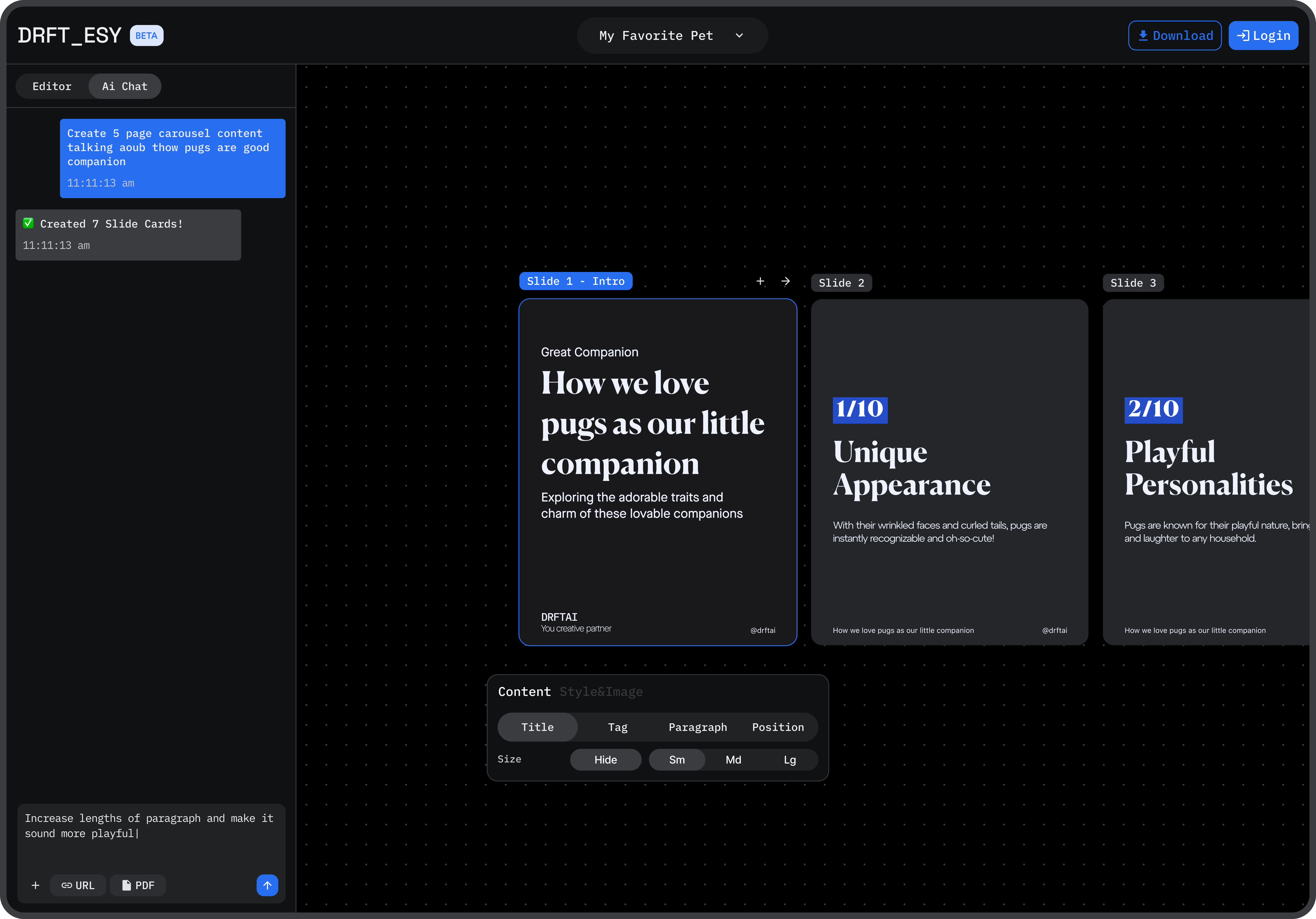 Screenshot 1 of DRFT Ai
