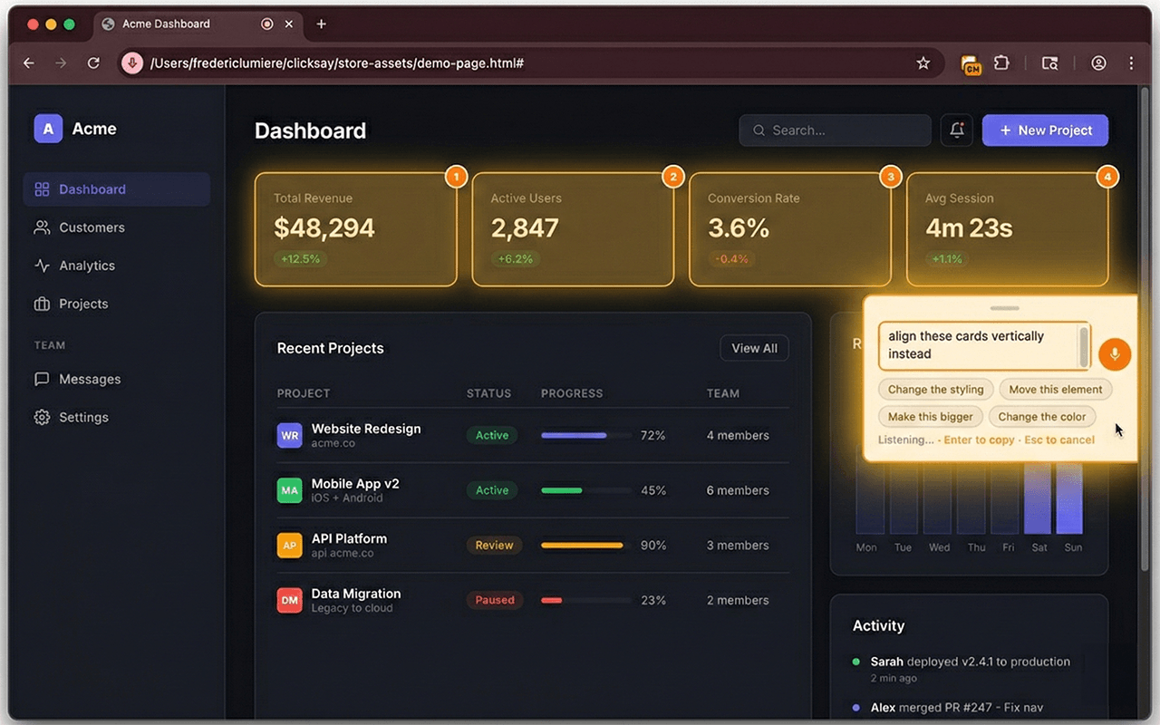 Screenshot 2 of ClickSay