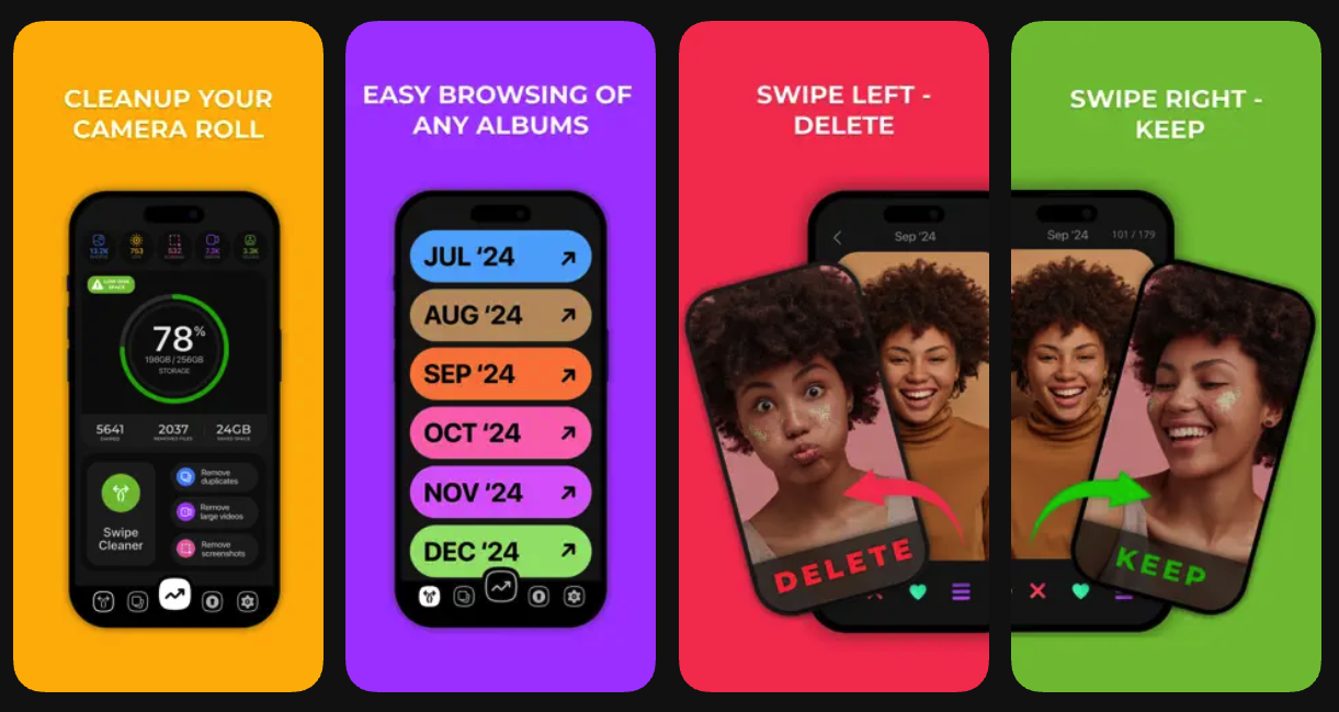 Screenshot 1 of Swipe Photo Cleaner - Wipe AI