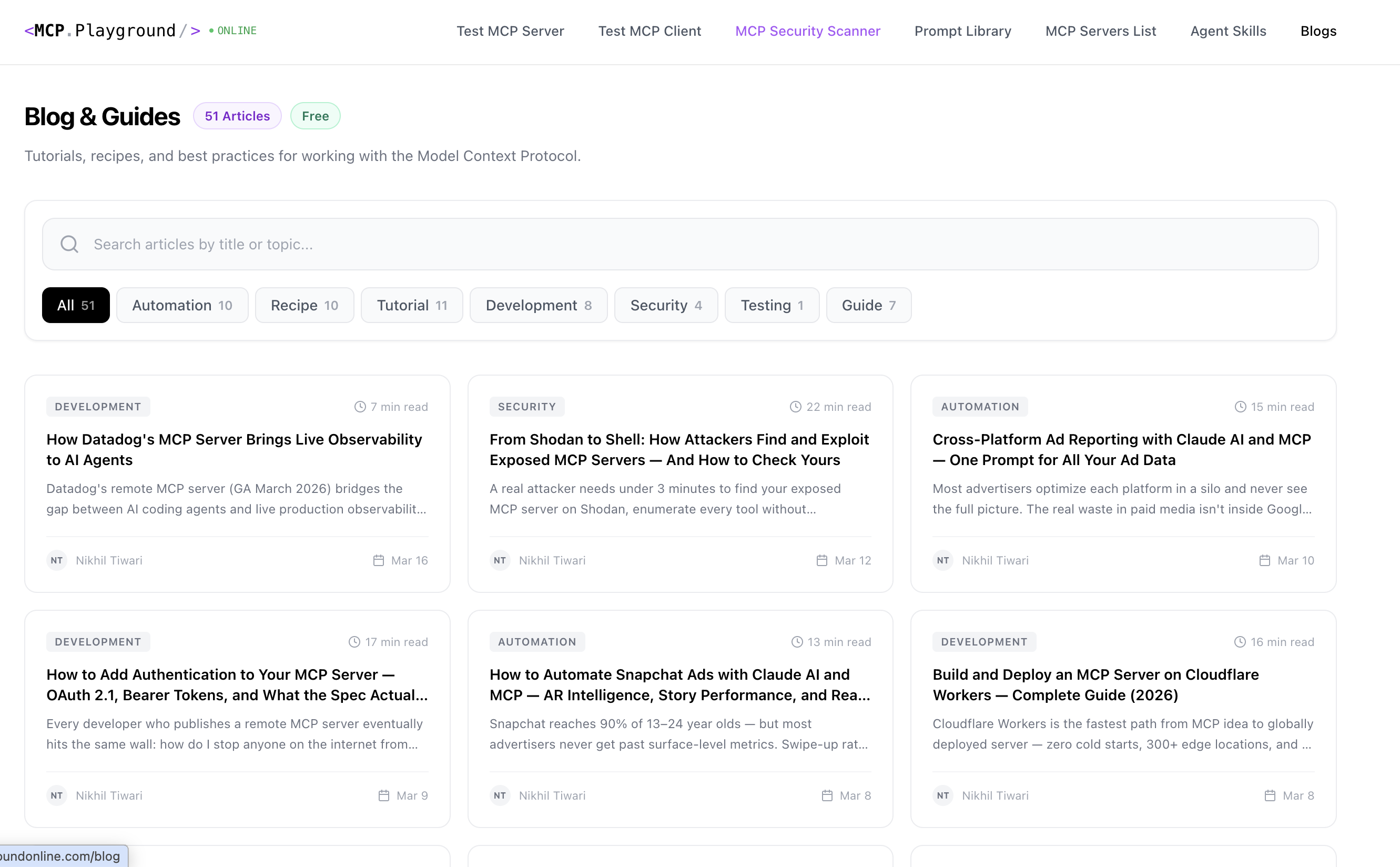 Screenshot 6 of MCP Playground Online