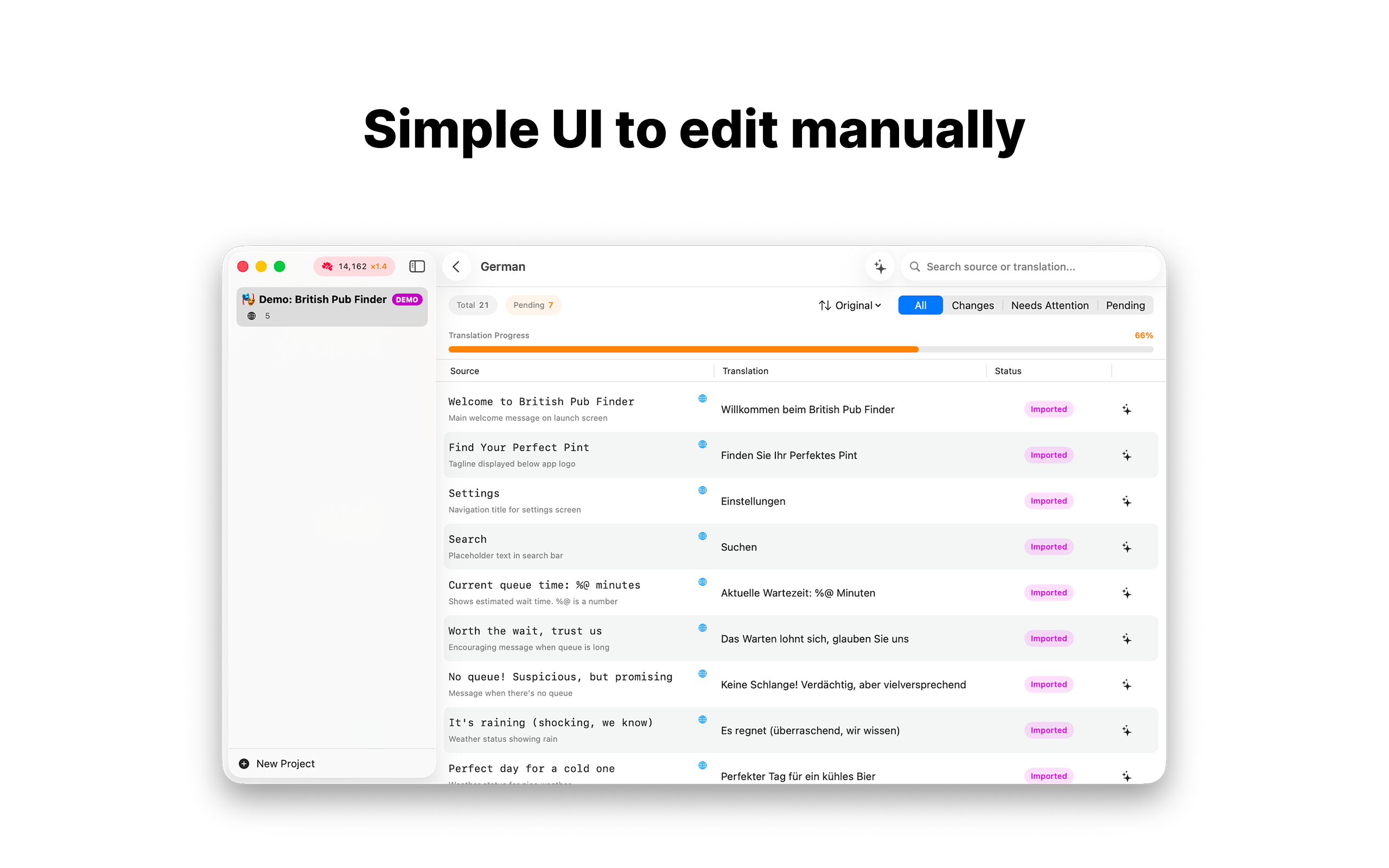 Screenshot 4 of xcLocalize – AI Translator
