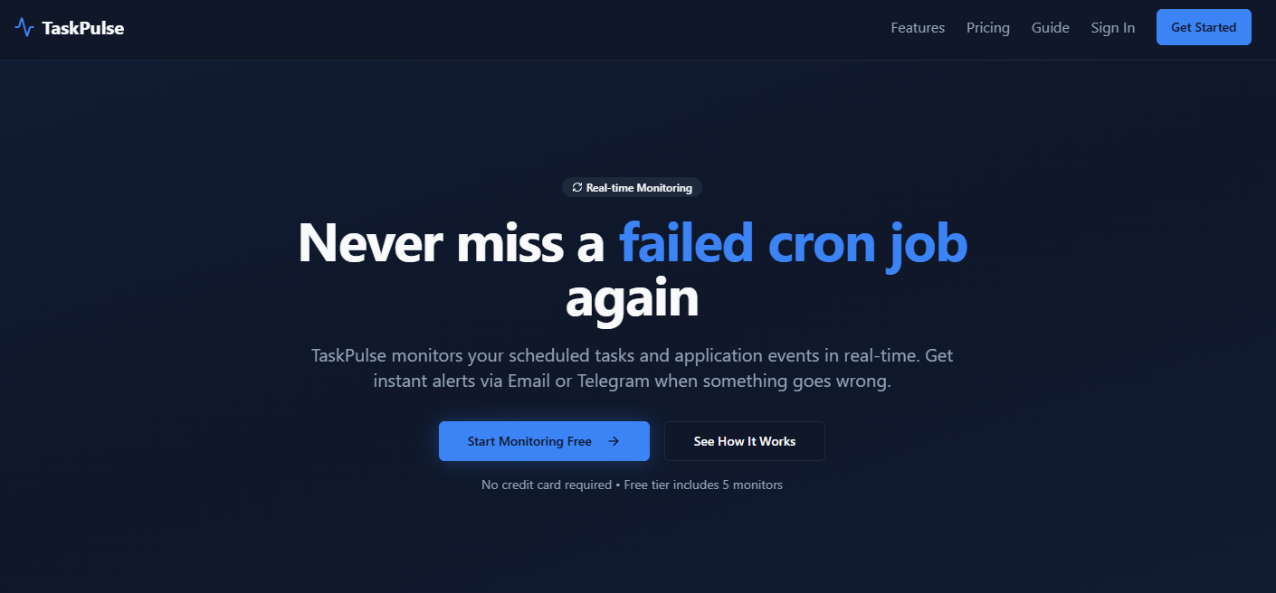 Screenshot 1 of TaskPulse - Monitoring suite