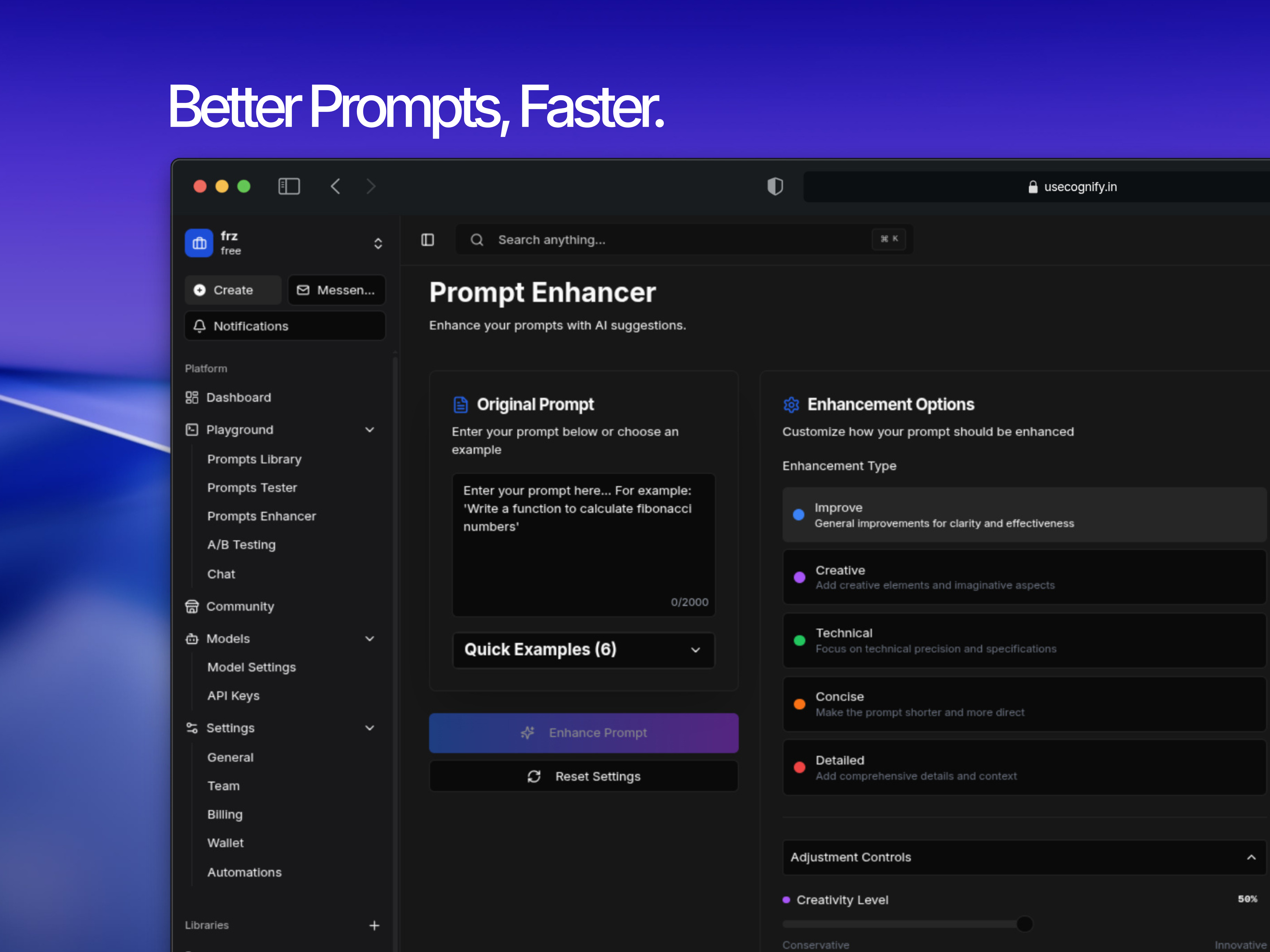 Screenshot 5 of Cognify - AI Prompt Platform