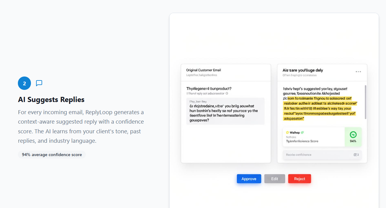 Screenshot 2 of ReplyLoop - Email Reply Optimisation 