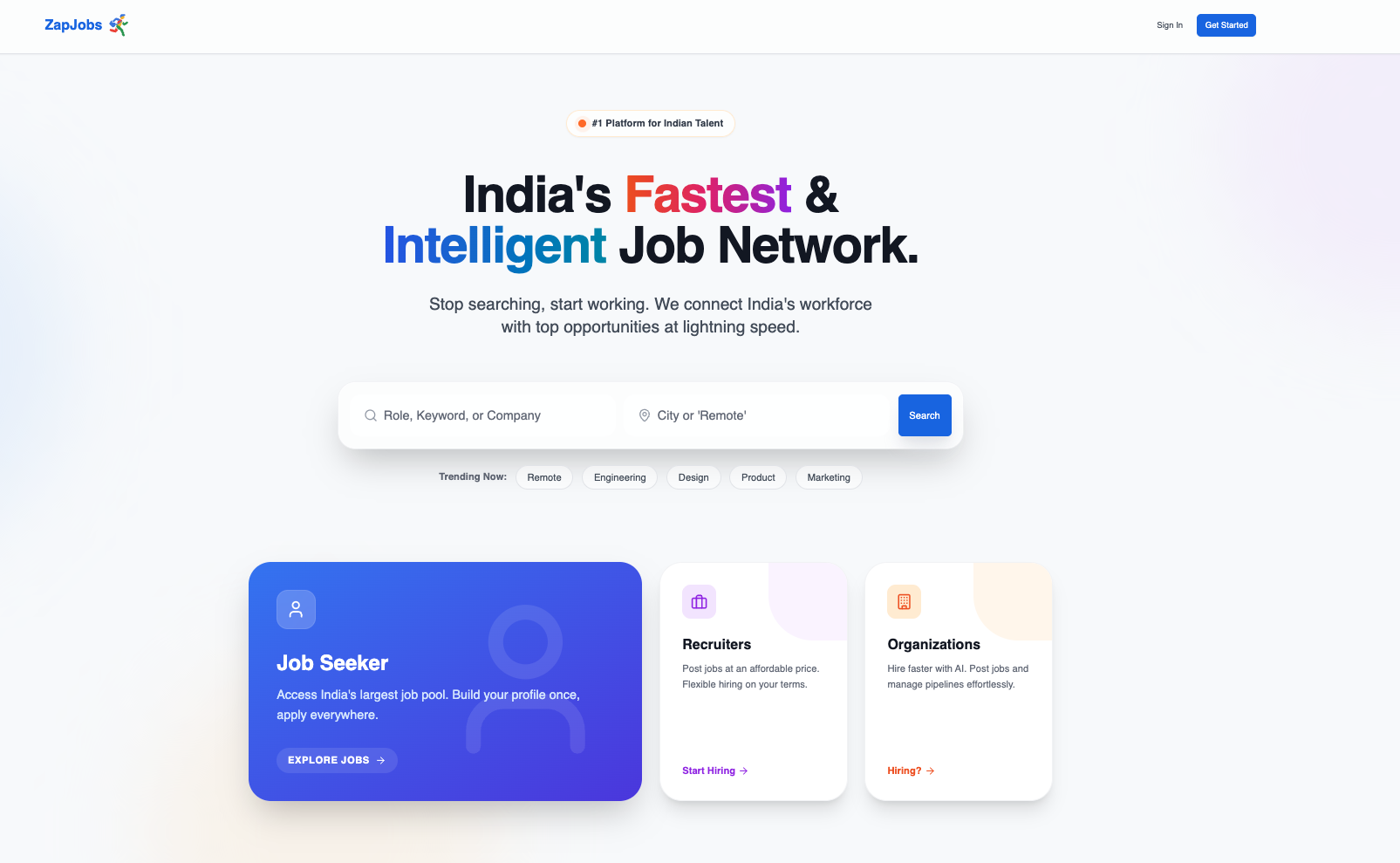 Screenshot 1 of ZapJobs