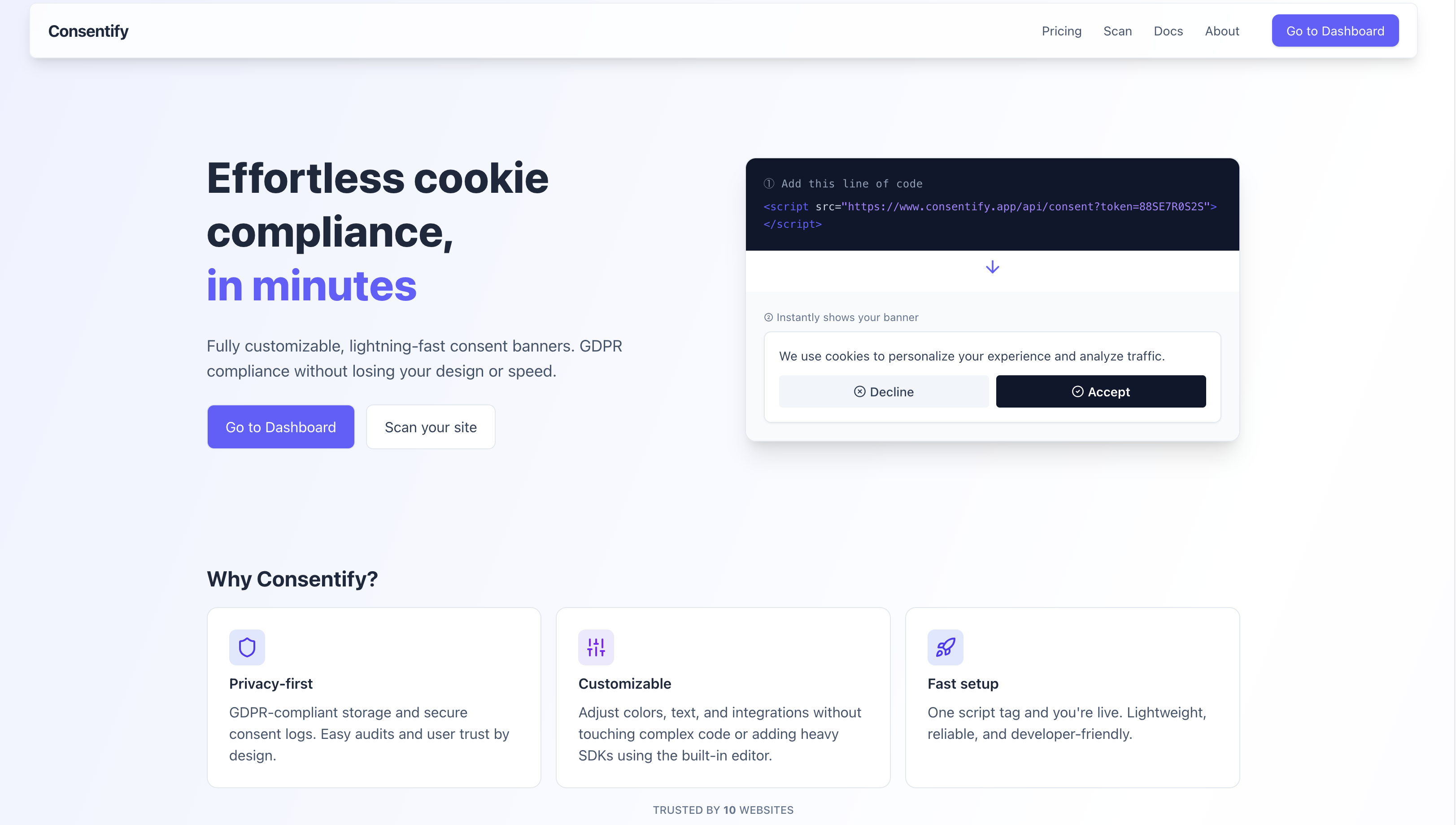 Screenshot 1 of Consentify