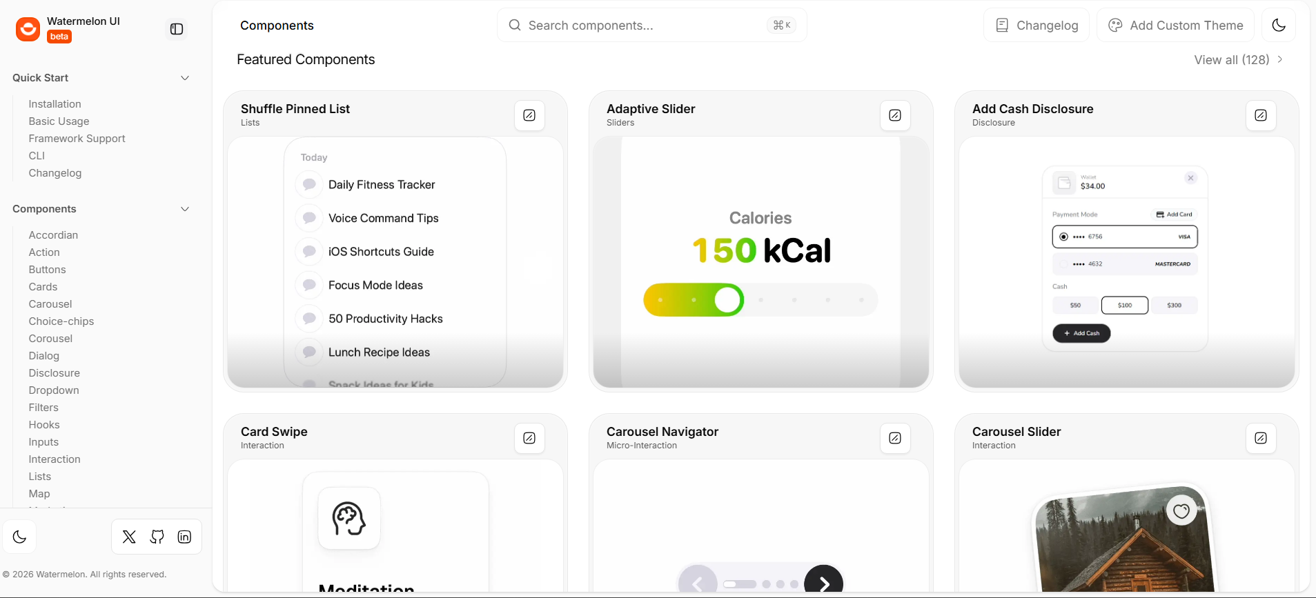 Screenshot 1 of Watermelon UI