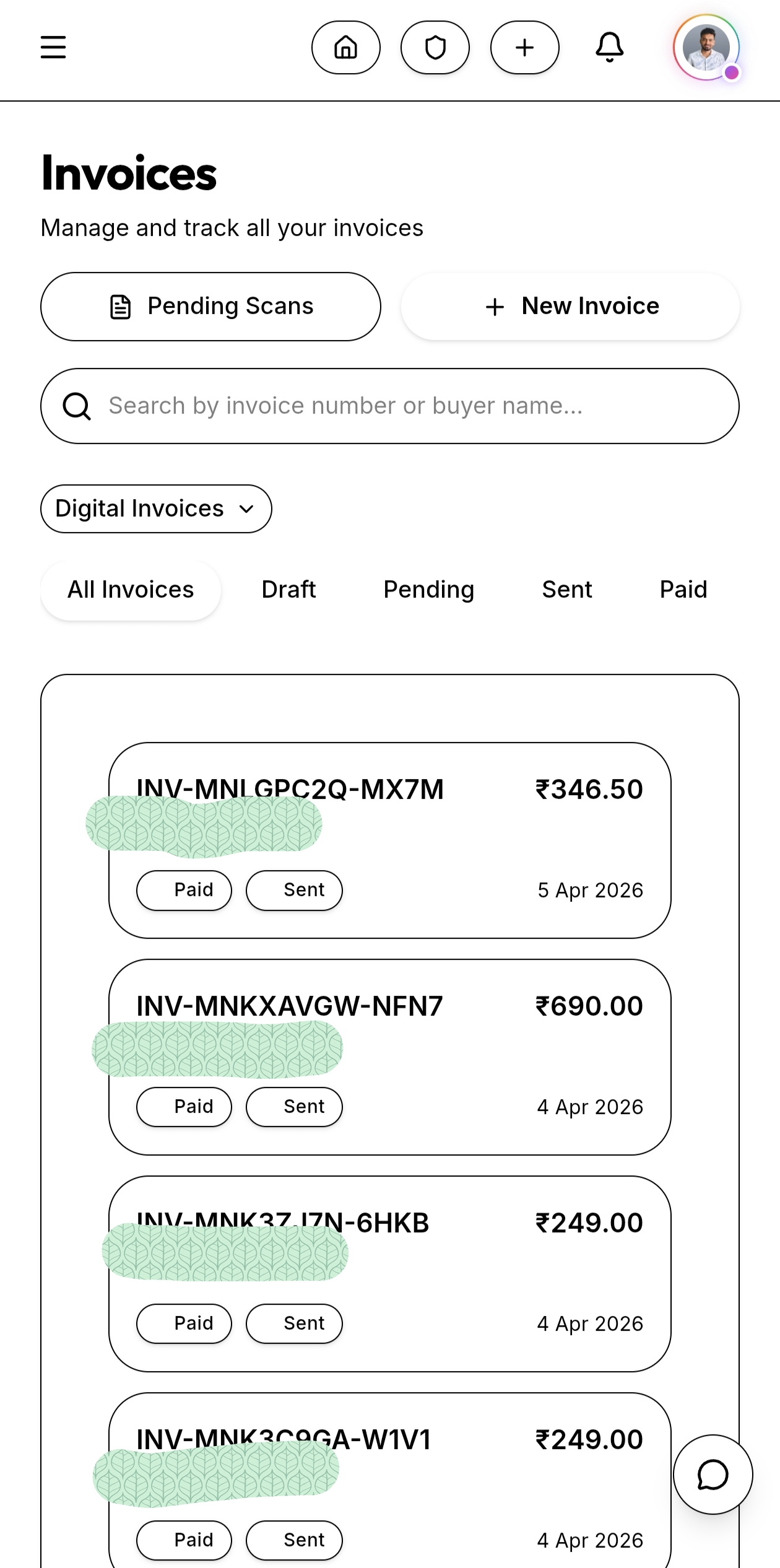 Screenshot 4 of Rasid — Smart Invoice Platform