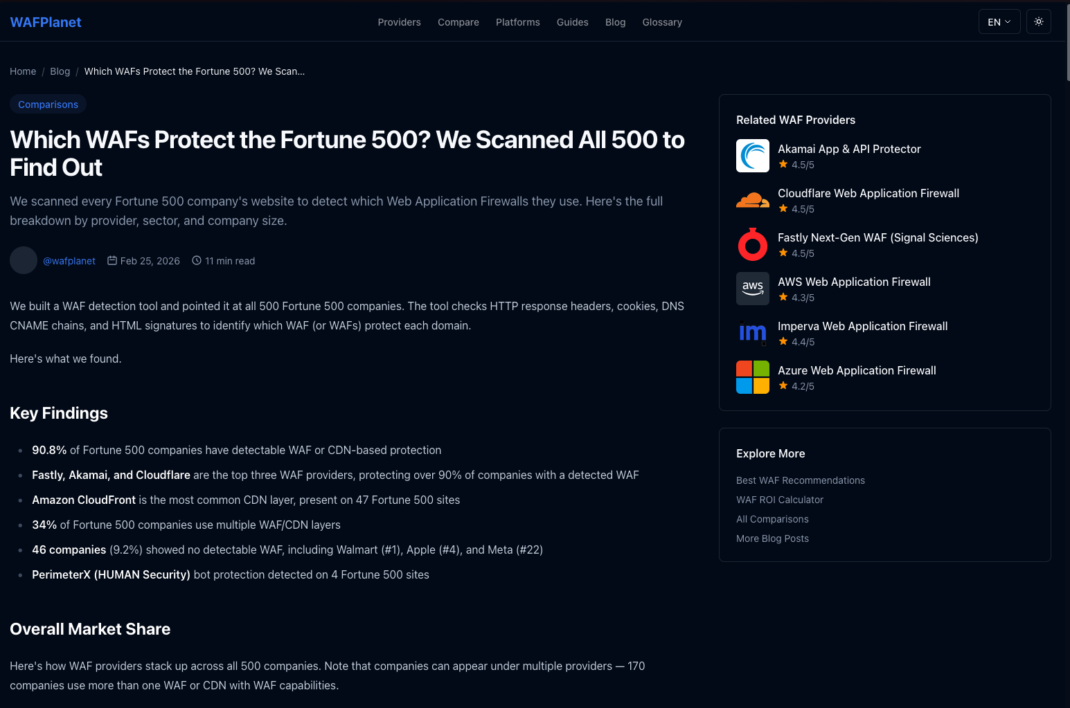 Screenshot 4 of WAFPlanet