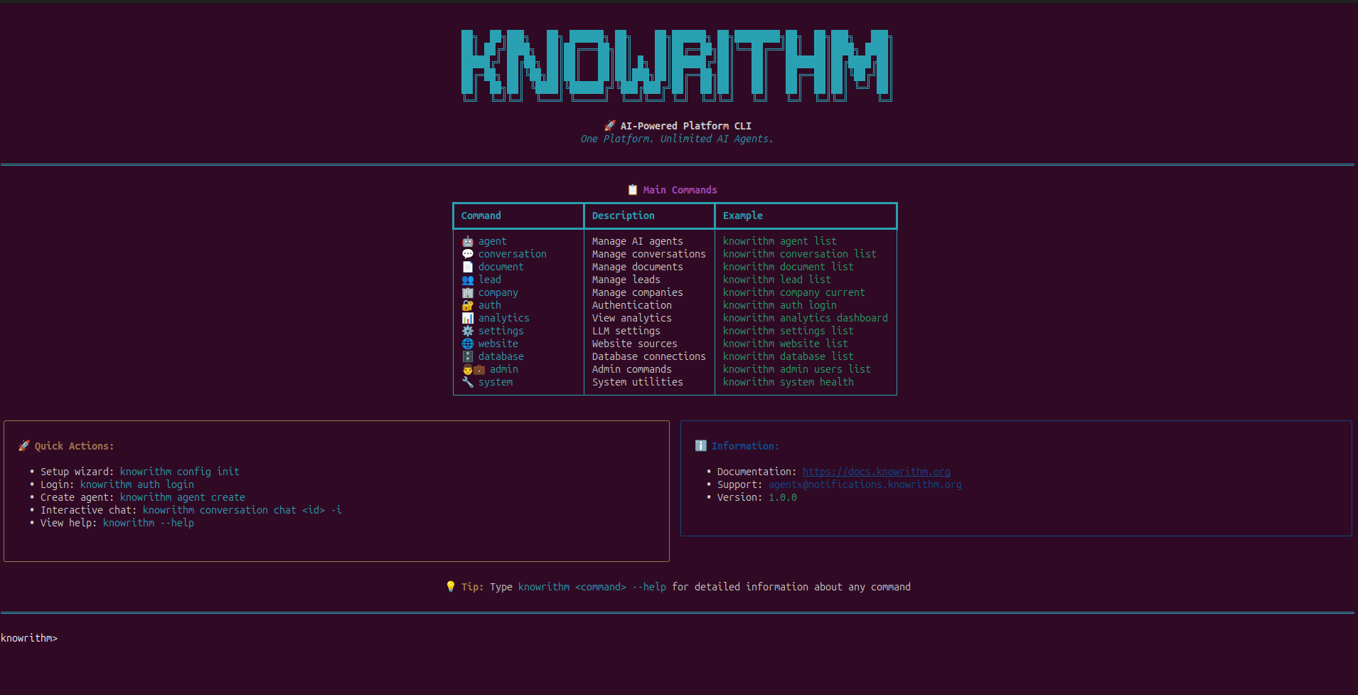 Screenshot 2 of Knowrithm CLI