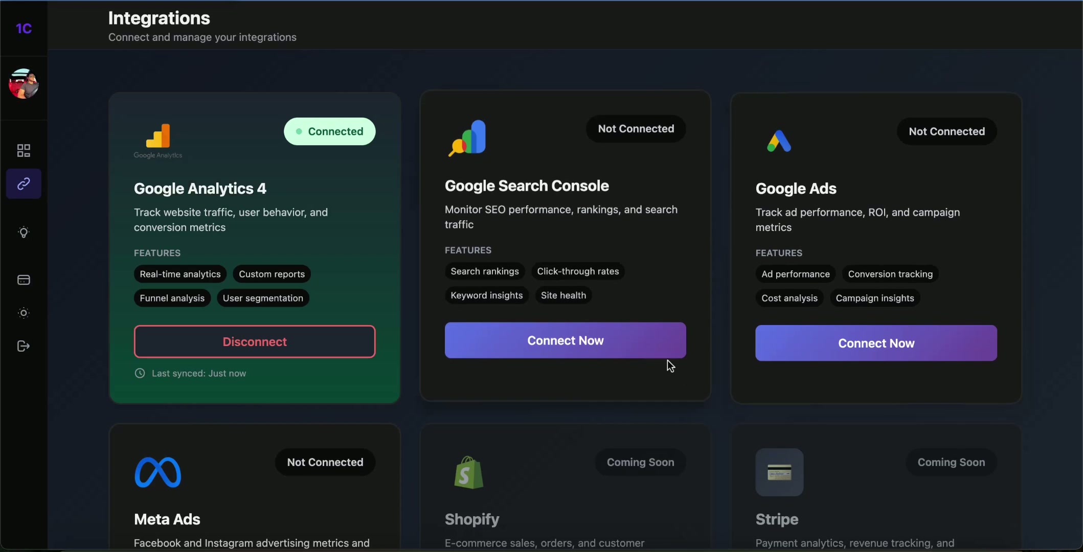 Screenshot 1 of 1ClickReport