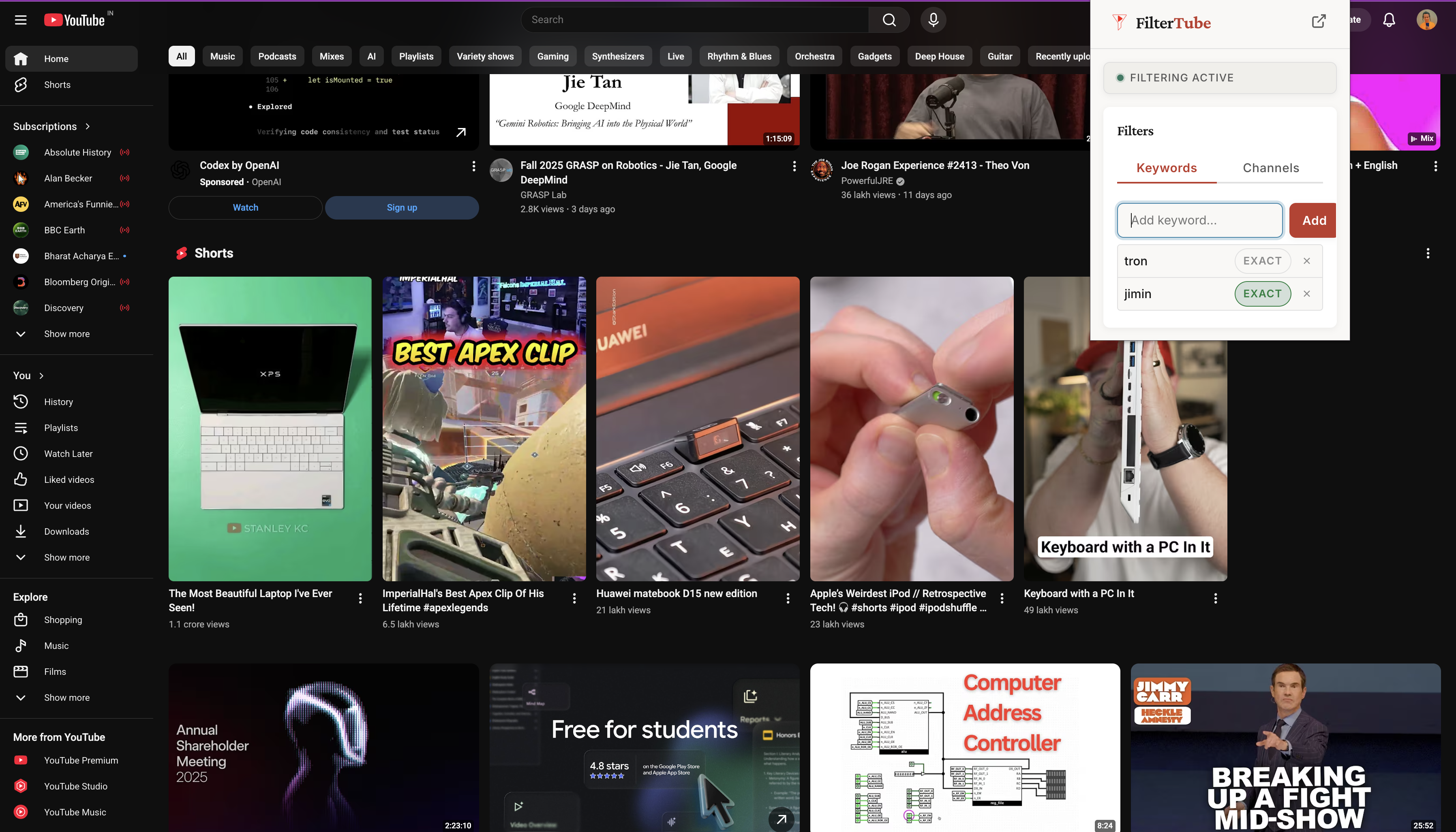 Screenshot 3 of FilterTube
